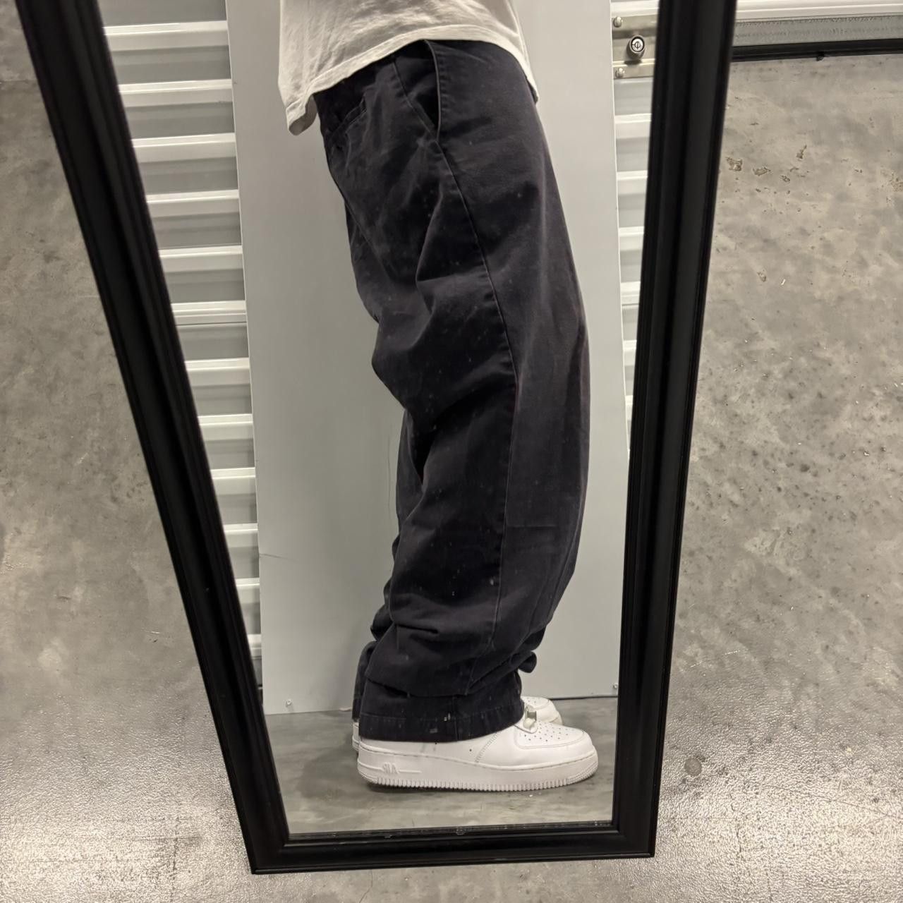 Japanese Brand × Vintage Crazy Vintage Y2K/2000s Baggy Faded Black Essential Casual Pants! Size US 34 / EU 50 - 2 Thumbnail
