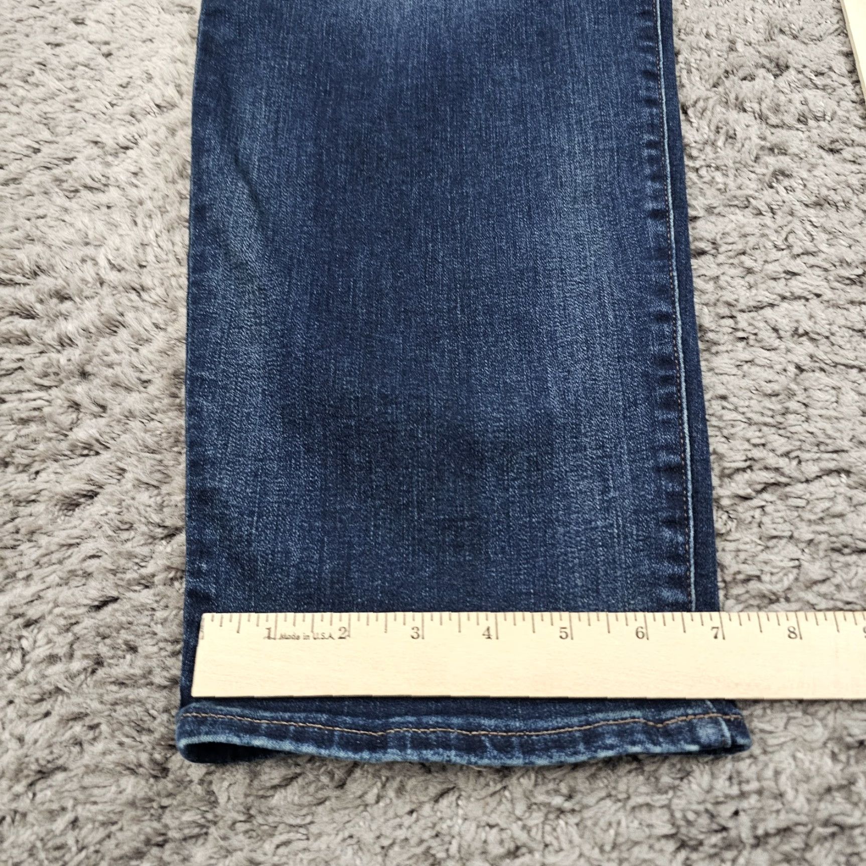 Express Express Jeans Mens 36 Slim Straight Leg Stretch Denim Mid Rise Dark Wash Jeans Size US 36 / EU 52 - 7 Thumbnail