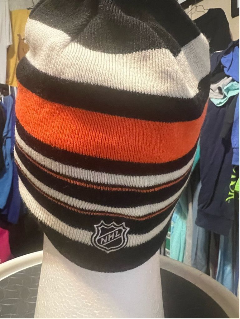Reebok Unisex Reebok Beanie Hat One Size Black Orange Size ONE SIZE - 3 Thumbnail