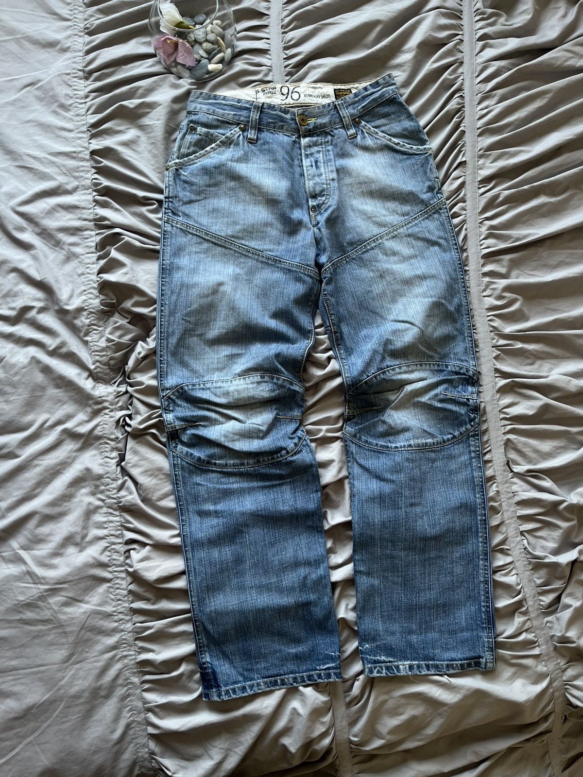 G-Star Vintage G-Star Raw Denim Double Knee Y2K Washed Baggy Size US 32 / EU 48 - 6 Thumbnail