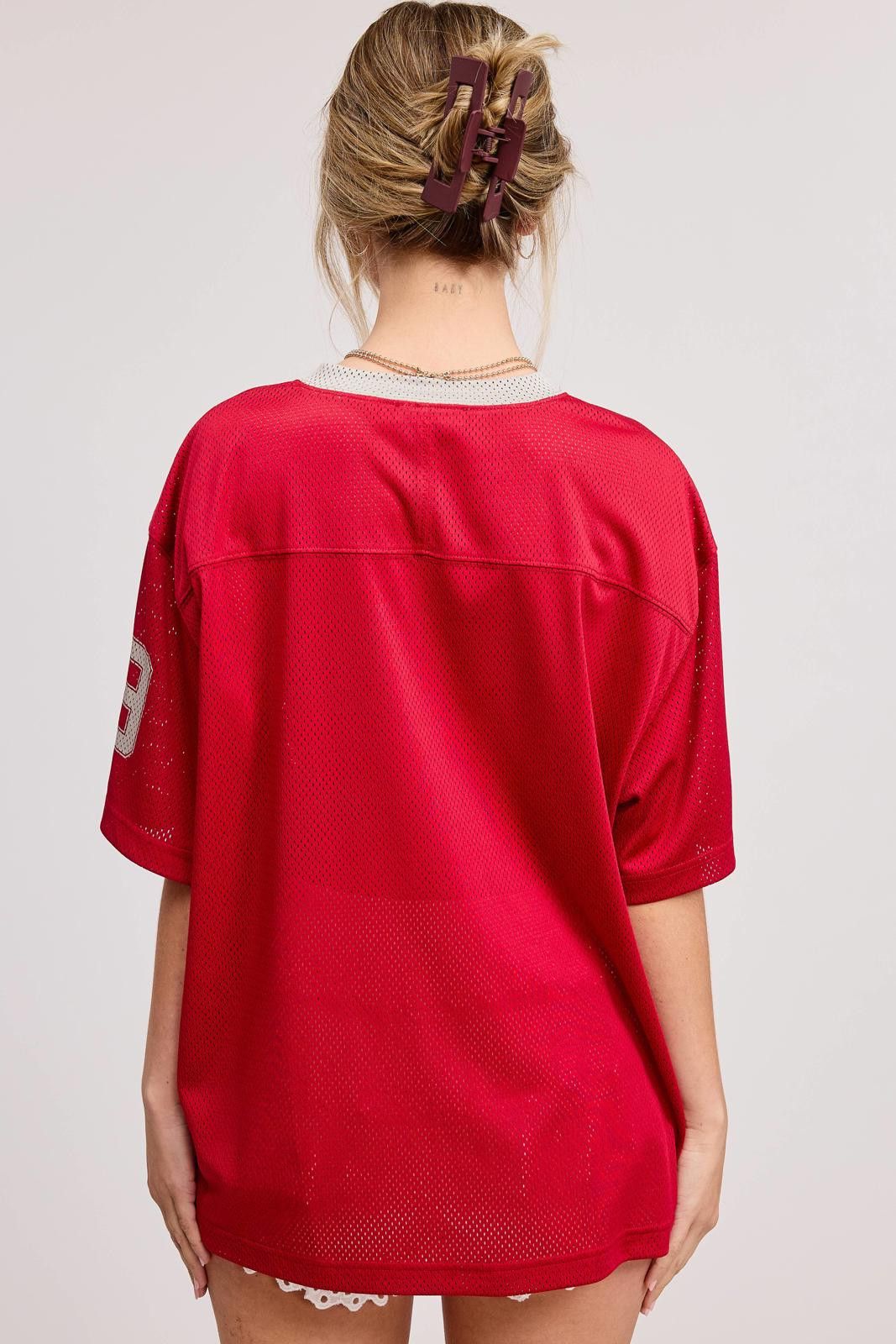 Other V Neck Sporty Jersey Shirt Top With Printed 89 Size S / US 4 / IT 40 - 4 Thumbnail
