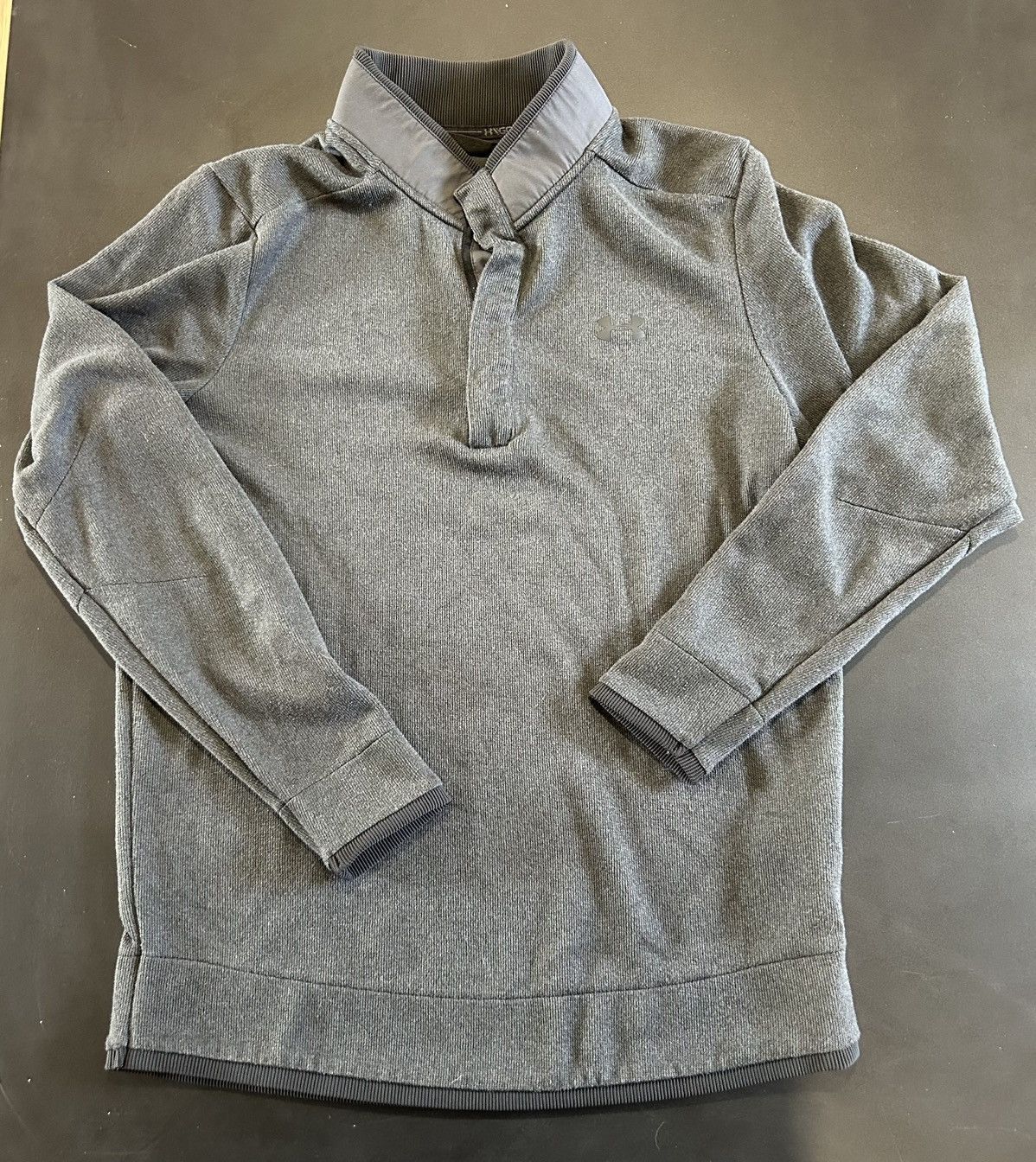 Under Armour Under Armour Heather Gray Quarter- Button Pullover Size US M / EU 48-50 / 2 - 1 Thumbnail