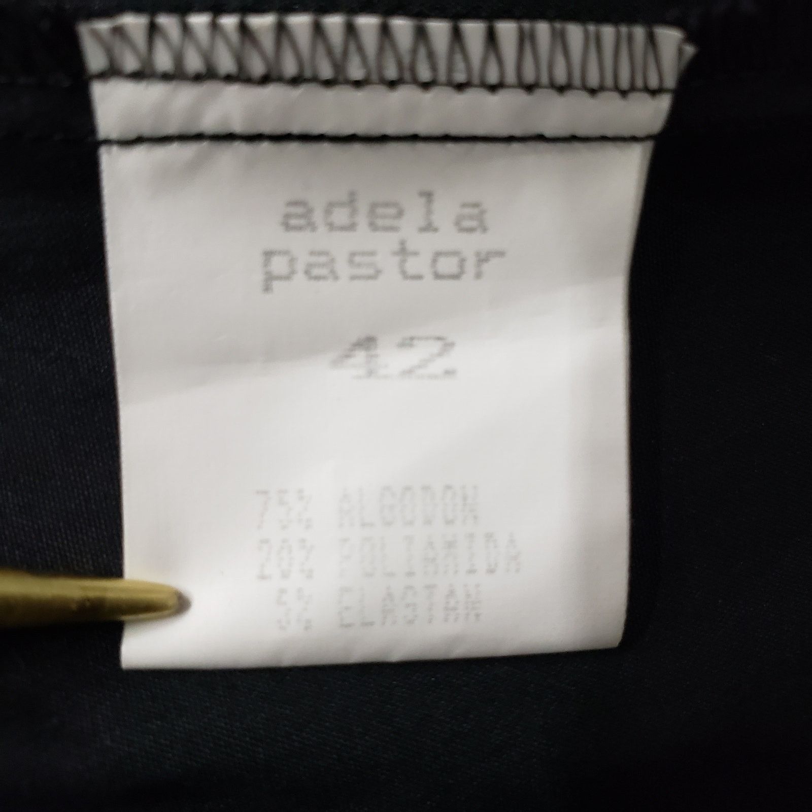 Vintage Adela Pastor Top Made in Spain 42 S Black Vintage Print Size S / US 4 / IT 40 - 12 Thumbnail
