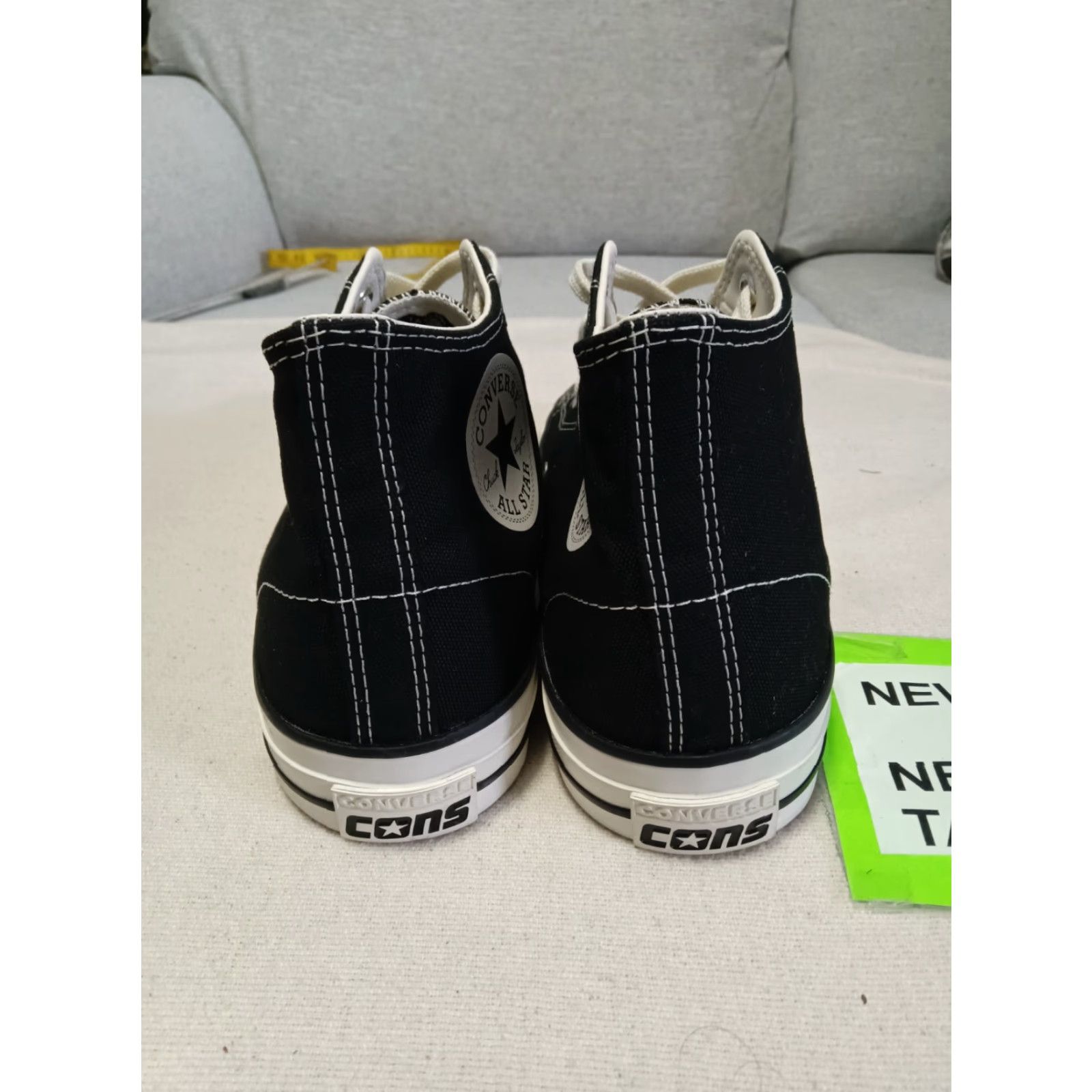 Converse Converse Chuck Taylor All Star Solid Black High Top Sneakers Unisex Adults 9 Black Floral Stars Sneaker Women's Mens Boys Girls Size M / US 6-8 / IT 42-44 - 4 Thumbnail