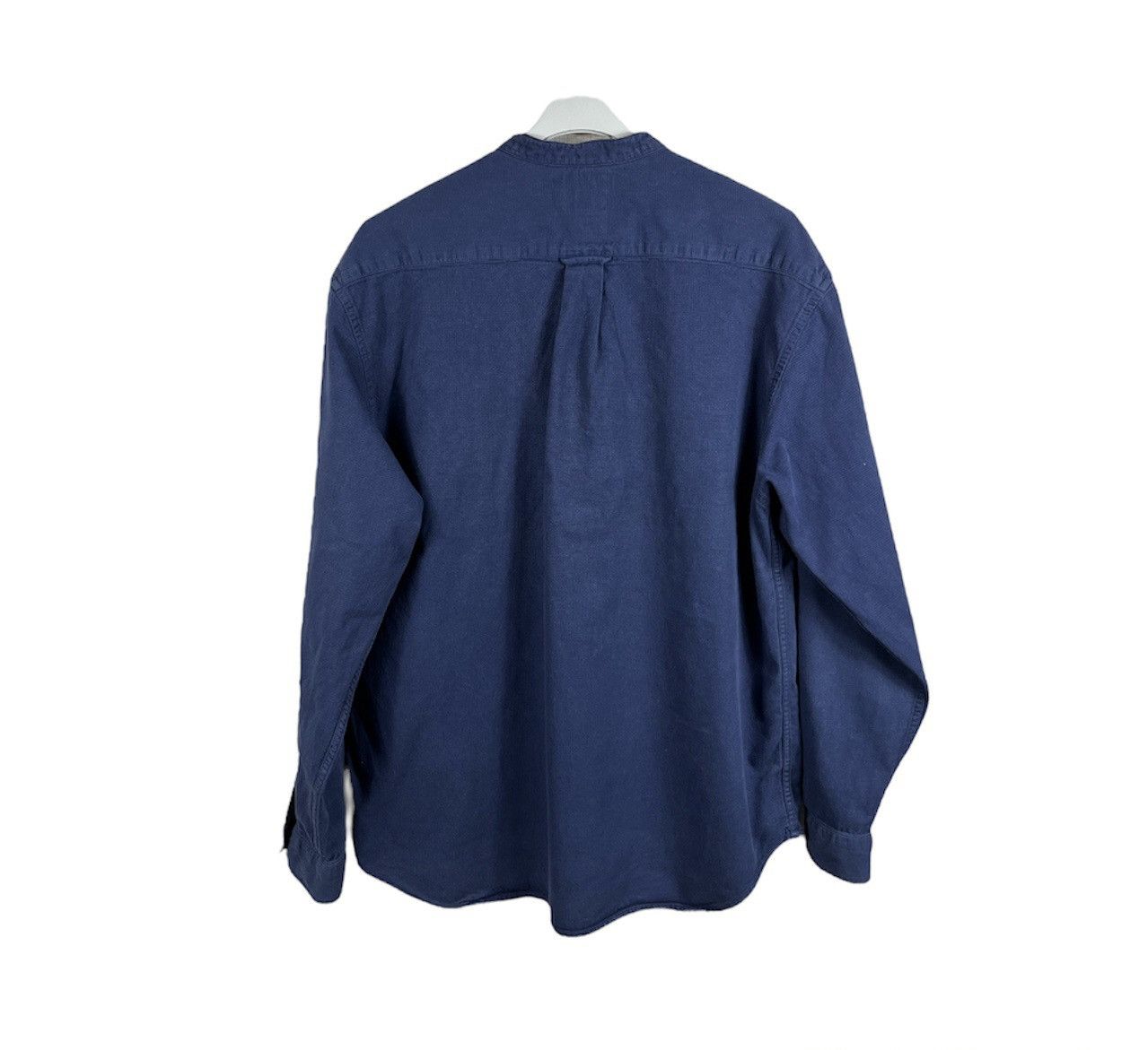 Levi's × Levi's Vintage Clothing × Vintage Vintage 90s Levi’s half button long sleeve shirt navy pocket Size US XL / EU 56 / 4 - 2 Thumbnail