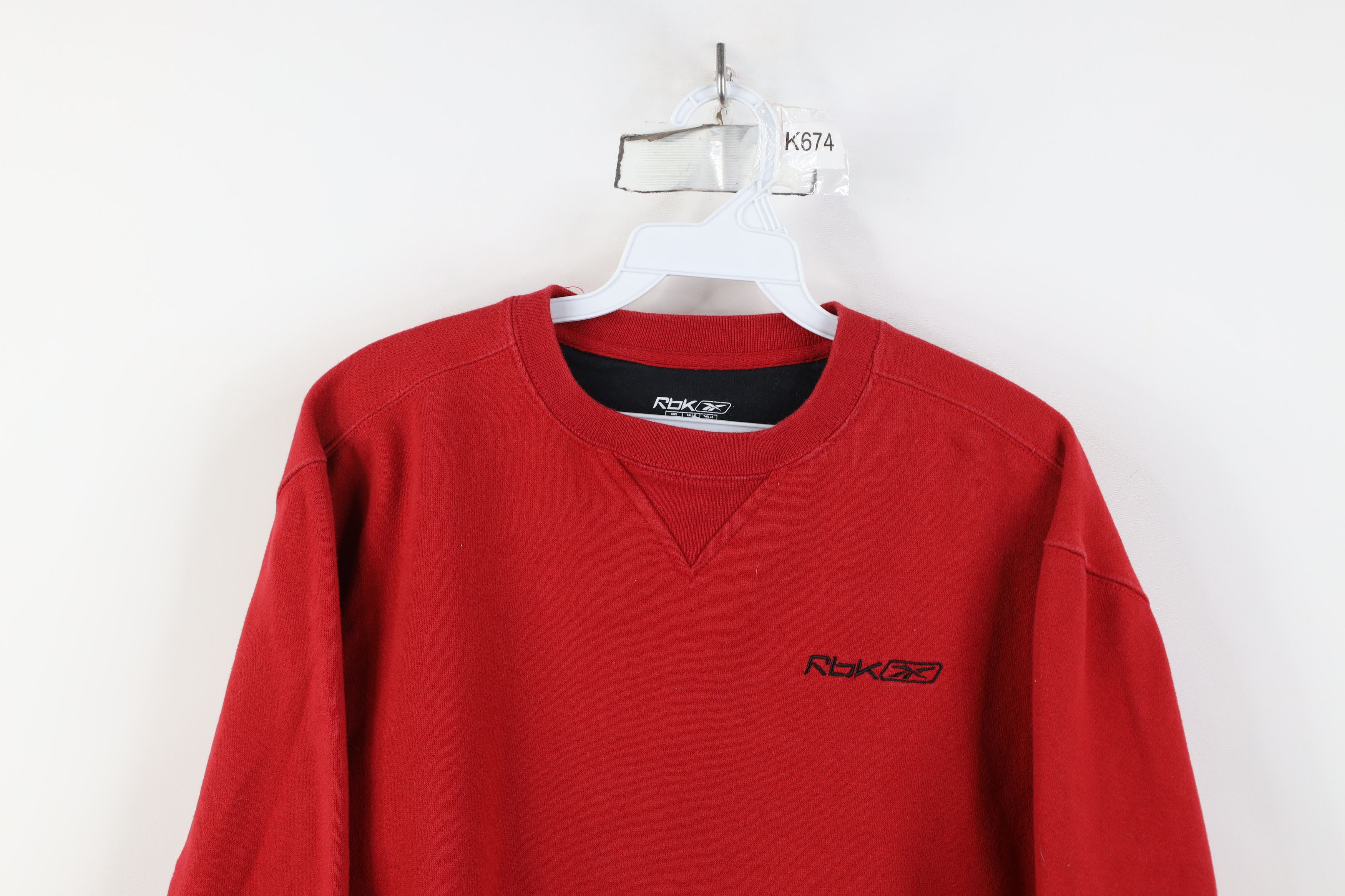Reebok Vintage Y2K Reebok Spell Out Crewneck Sweatshirt Red Size XL / US 12-14 / IT 48-50 - 2 Thumbnail