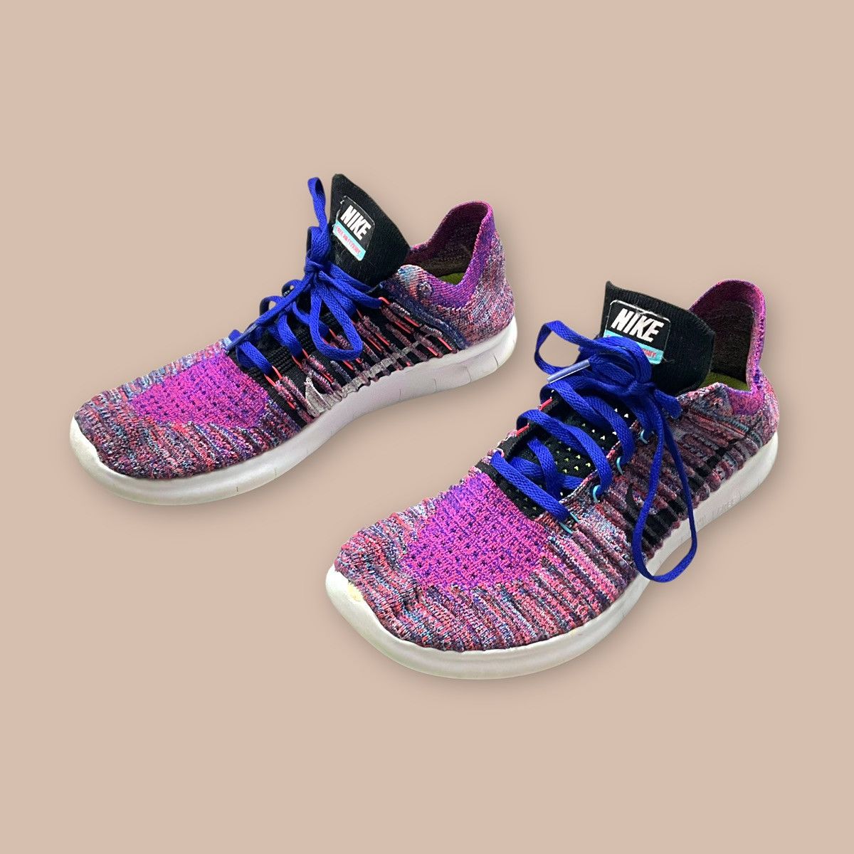 Nike Nike Free RN Flyknit "Concord Bright Crimson" Size US 9 / EU 42 - 1 Thumbnail