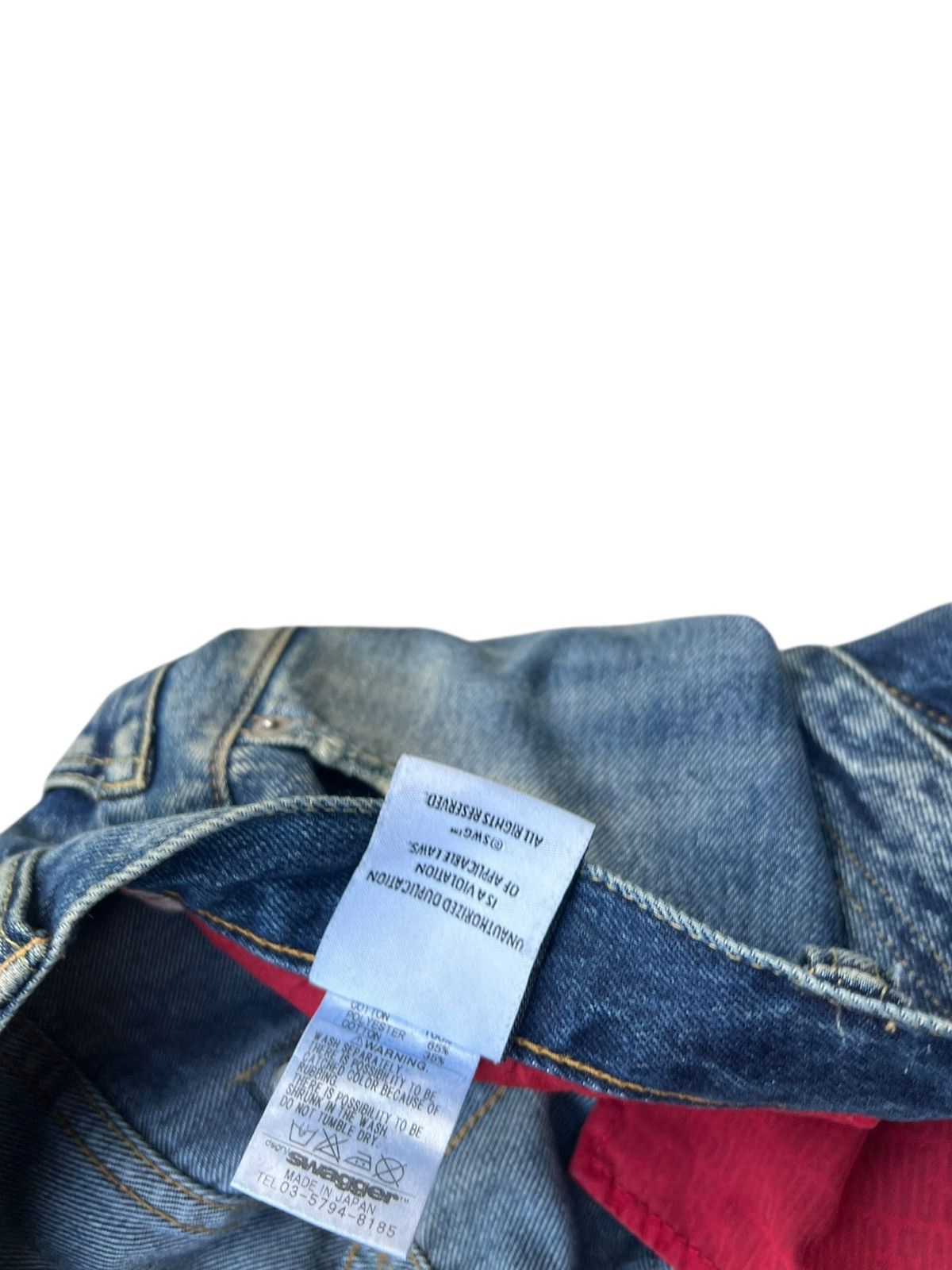 Swagger Swagger Japan Distressed Ripped Denim Jeans Size US 31 - 24 Thumbnail