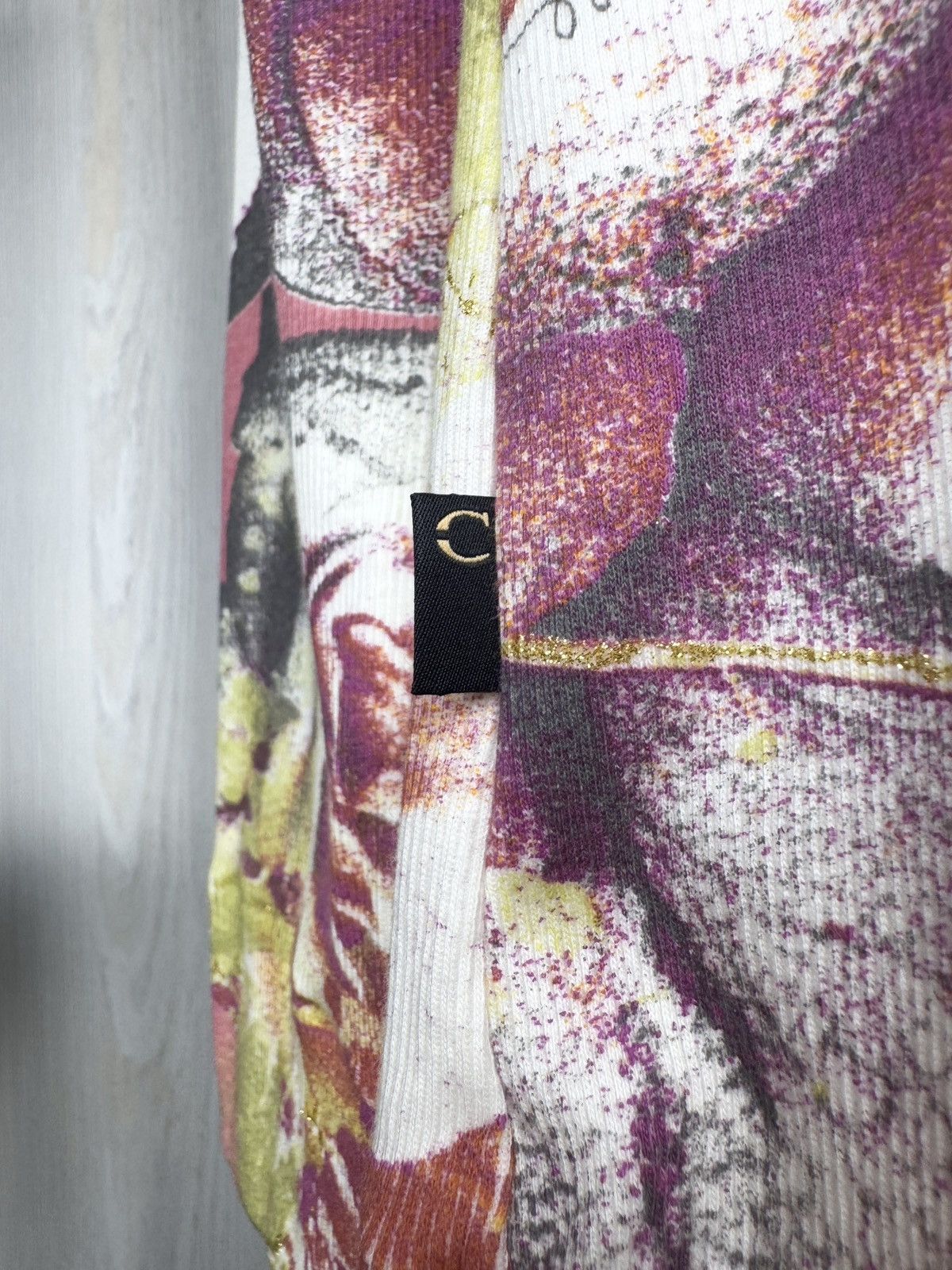 Just Cavalli Just Cavalli Floral Flower cowl neck sweater long sleeve Size S / US 4 / IT 40 - 7 Thumbnail
