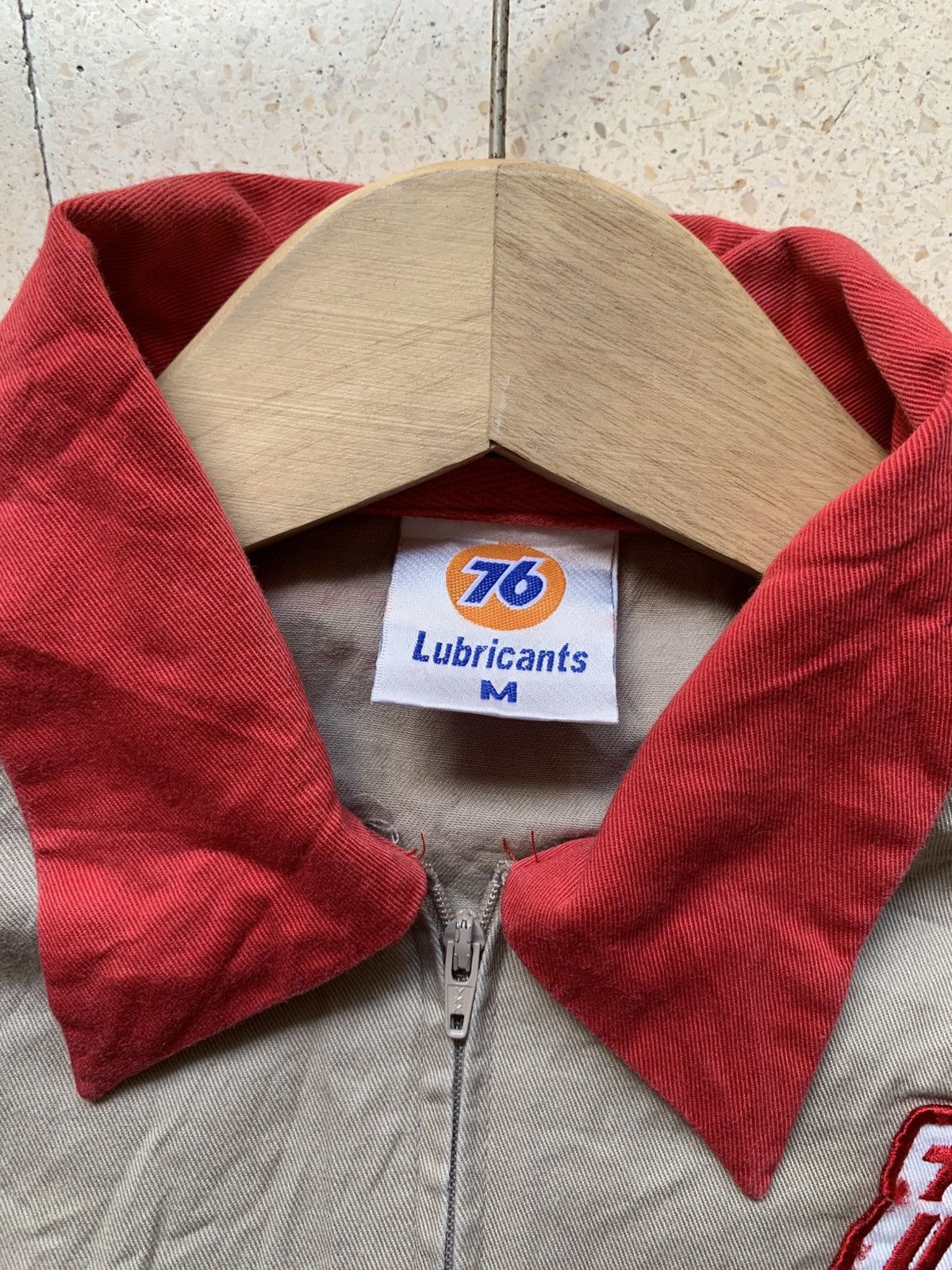 Indian Motorcycle Vintage 76 lubricants motor oil zipper work shirt Size US M / EU 48-50 / 2 - 7 Thumbnail