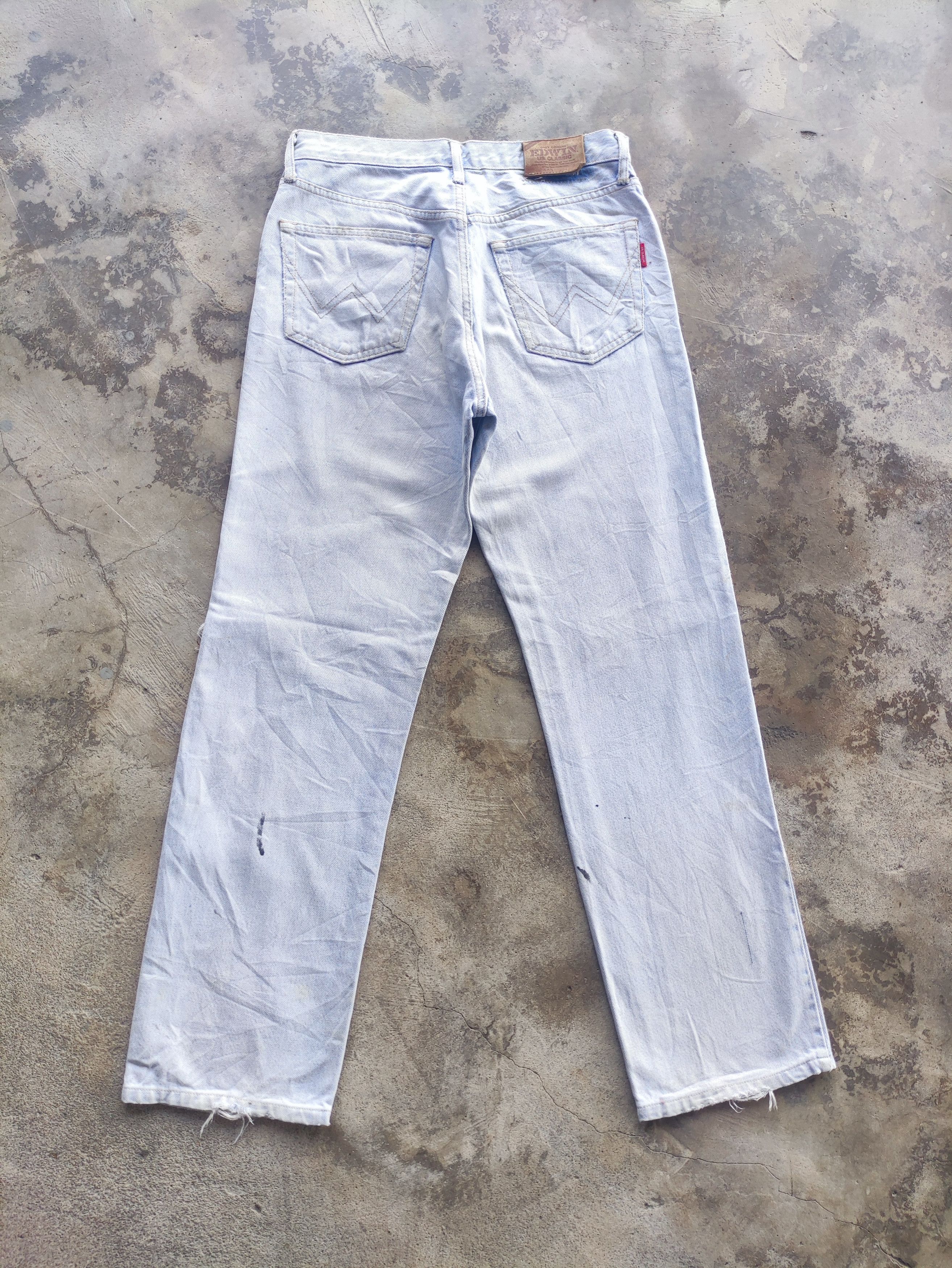 Edwin Vintage Edwin Distress Faded Jean Pant Size US 30 / EU 46 - 9 Thumbnail