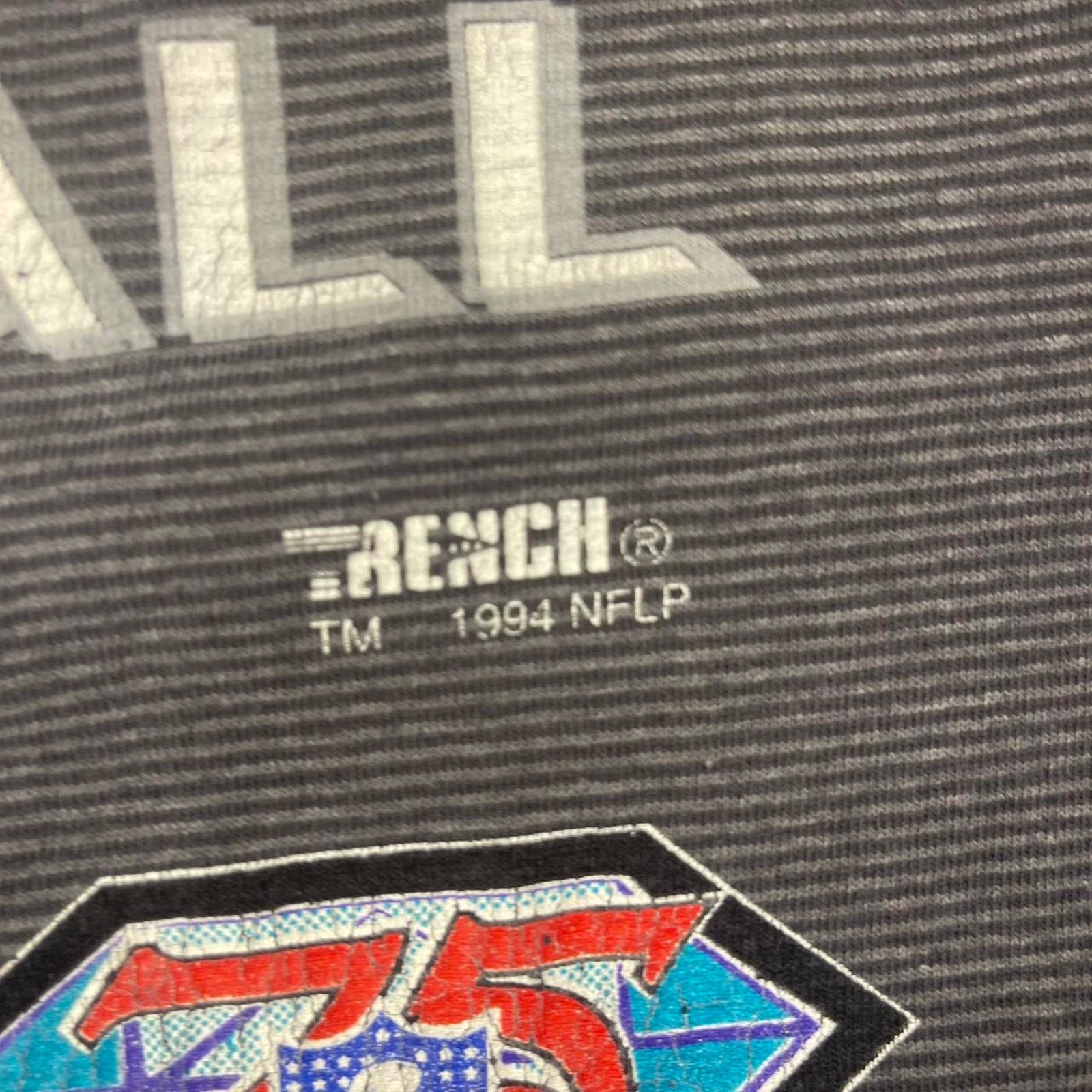 NFL × Vintage Vintage 1994 Chicago Bears Trench NFL Pinstriped Tee Size US XL / EU 56 / 4 - 6 Thumbnail