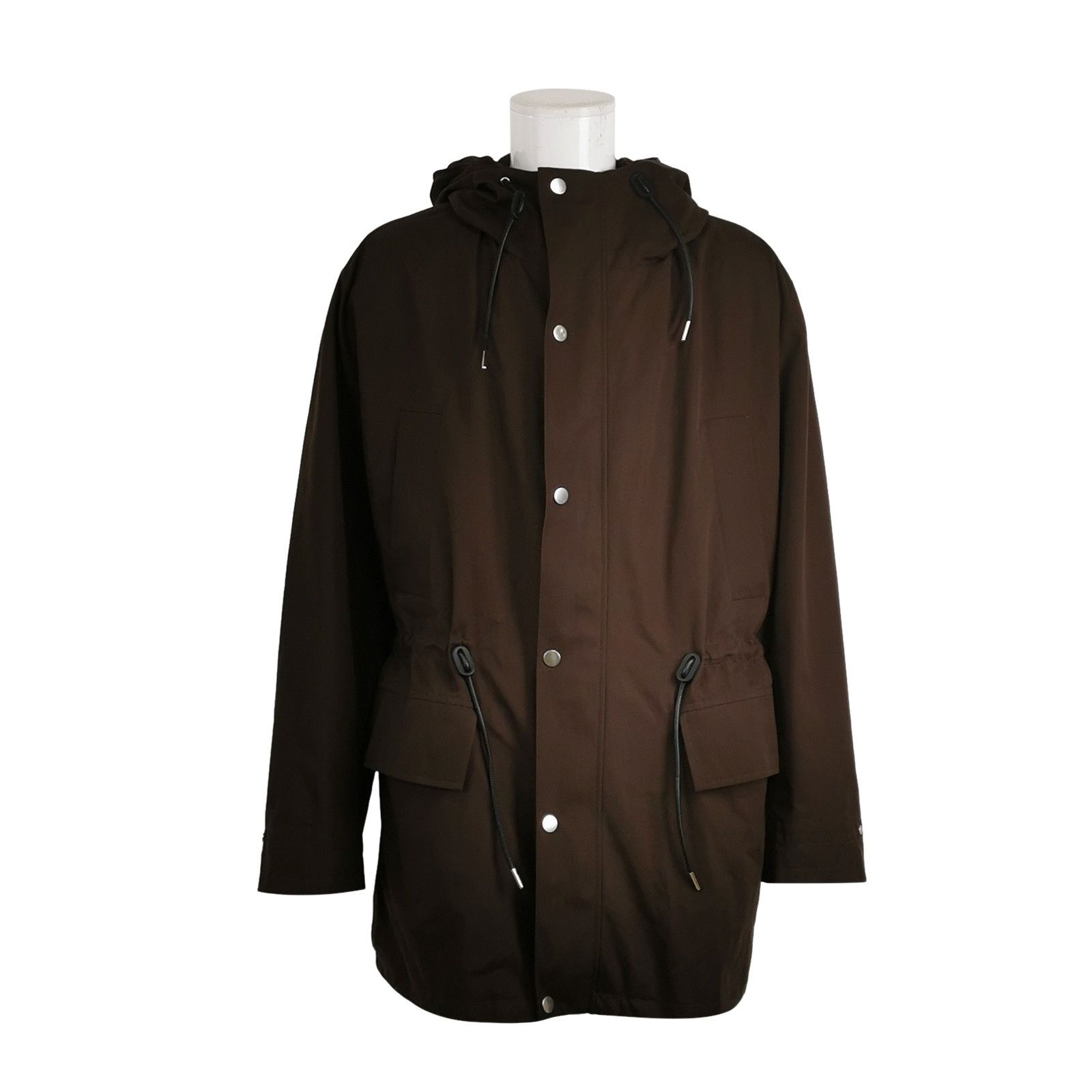 Sandro Sandro Brown Cotton Hooded Jacket XL Size US XL / EU 56 / 4 - 1 Thumbnail
