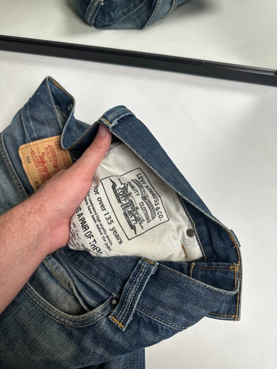 Levi's 90s Vintage 506 Levis Wide USA Super baggy Jean Size US 36 / EU 52 - 8 Thumbnail