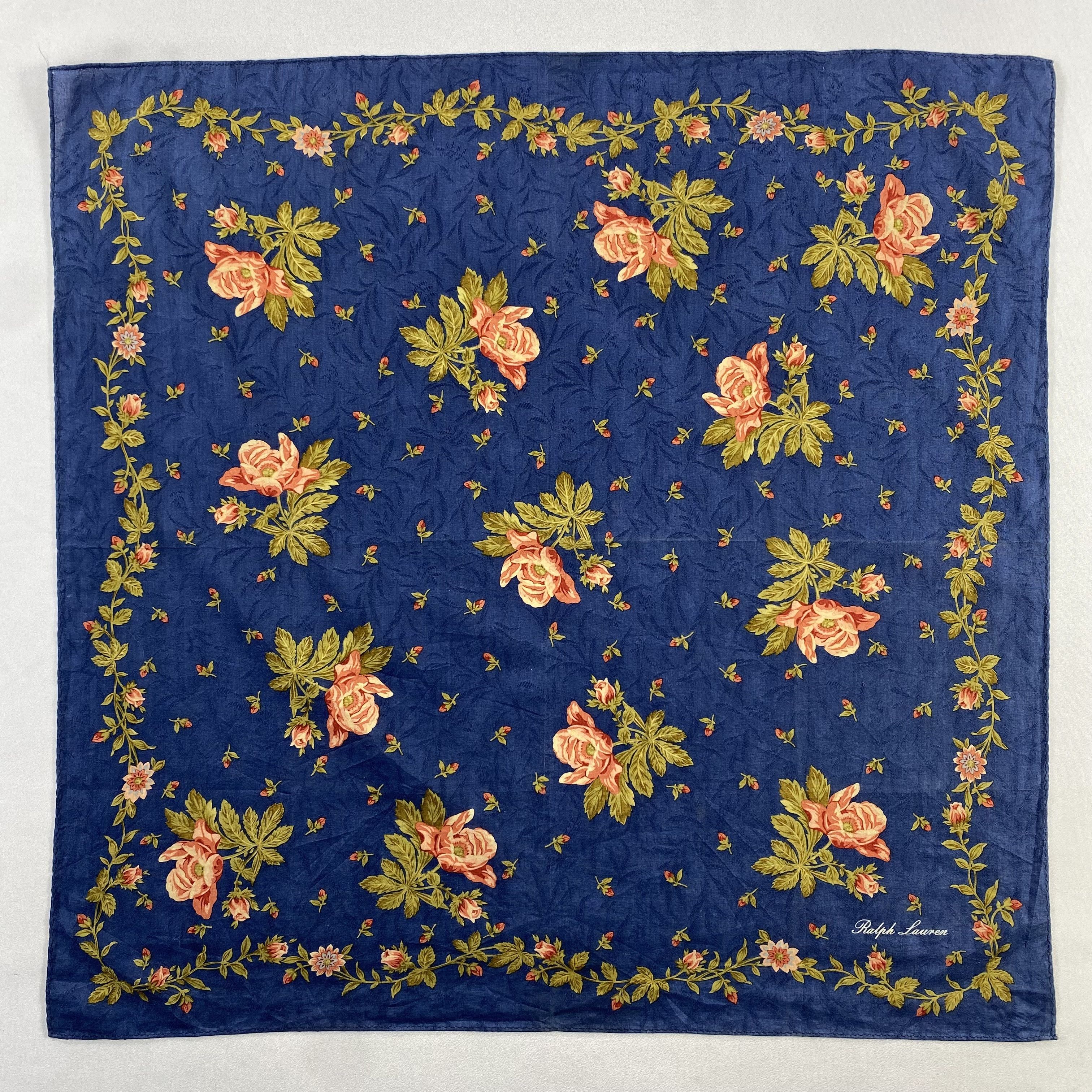 Ralph Lauren × Vintage Ralph Lauren Handkerchief / Neckerchief / Bandana-P1666 Size ONE SIZE - 1 Thumbnail