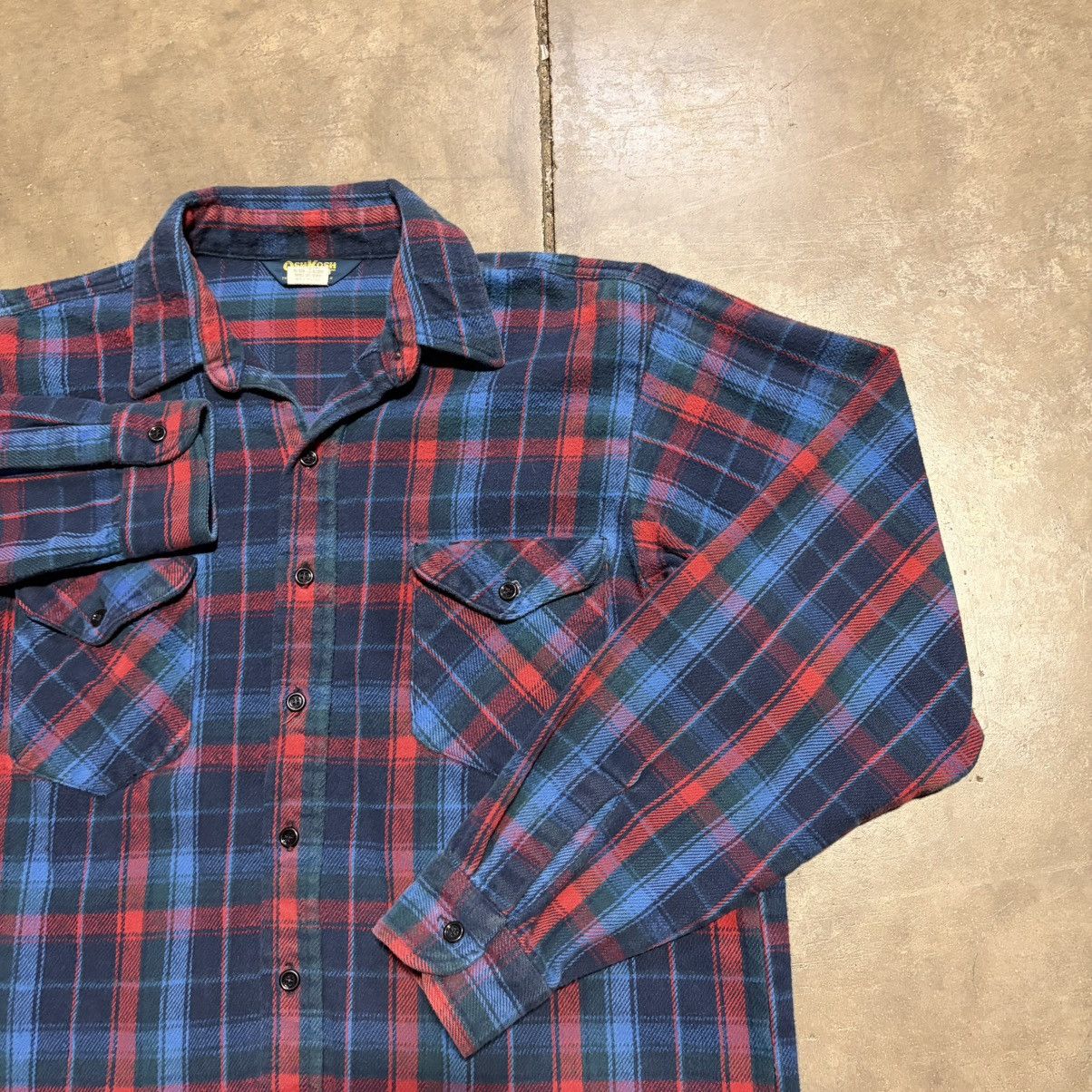 Oshkosh Vintage OshKosh BGosh Plaid Flannel Shirt Button Up Workwear Size US XL / EU 56 / 4 - 5 Thumbnail