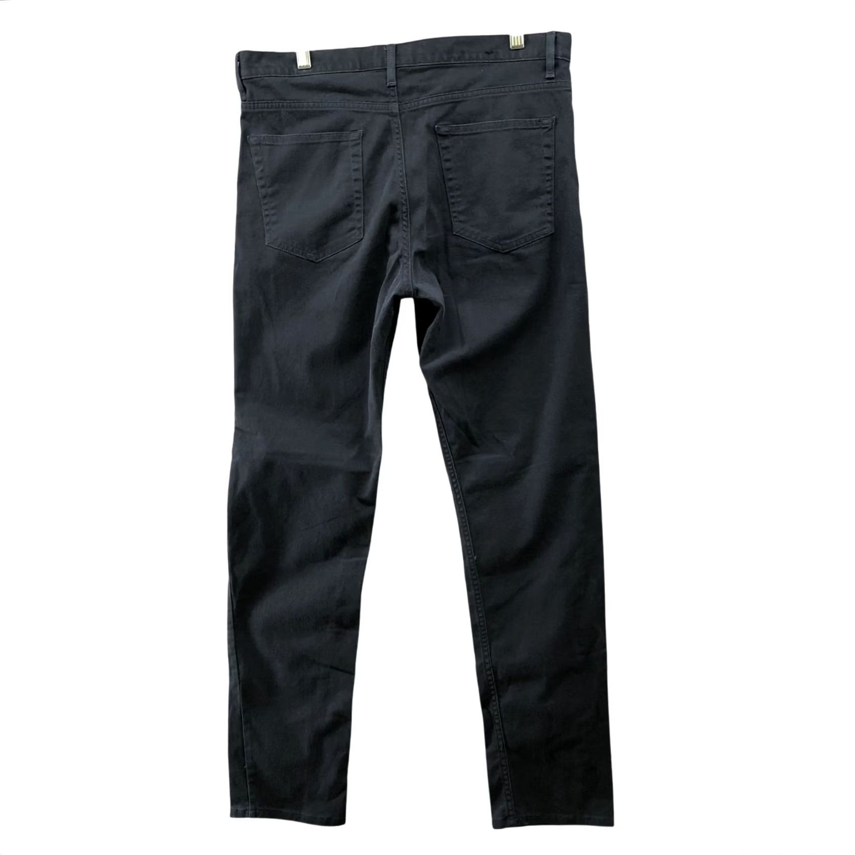 H&M H&M Slim Fit Chino Pants Mens 31x31 Navy Blue Dark Wash Stretch Straight Pants Mens 31 Navy Blue Chino Stretch Casual Straight Slant/Slash Pocket Size US 31 - 2 Thumbnail