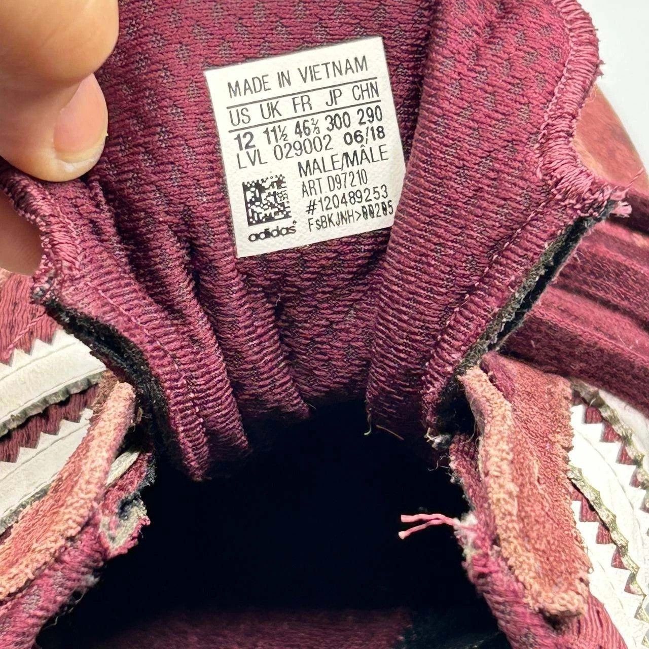 Adidas Adidas I-5923 Sneakers Shoes Men 12 Maroon Athletic D97210 Size US 12 / EU 45 - 3 Thumbnail
