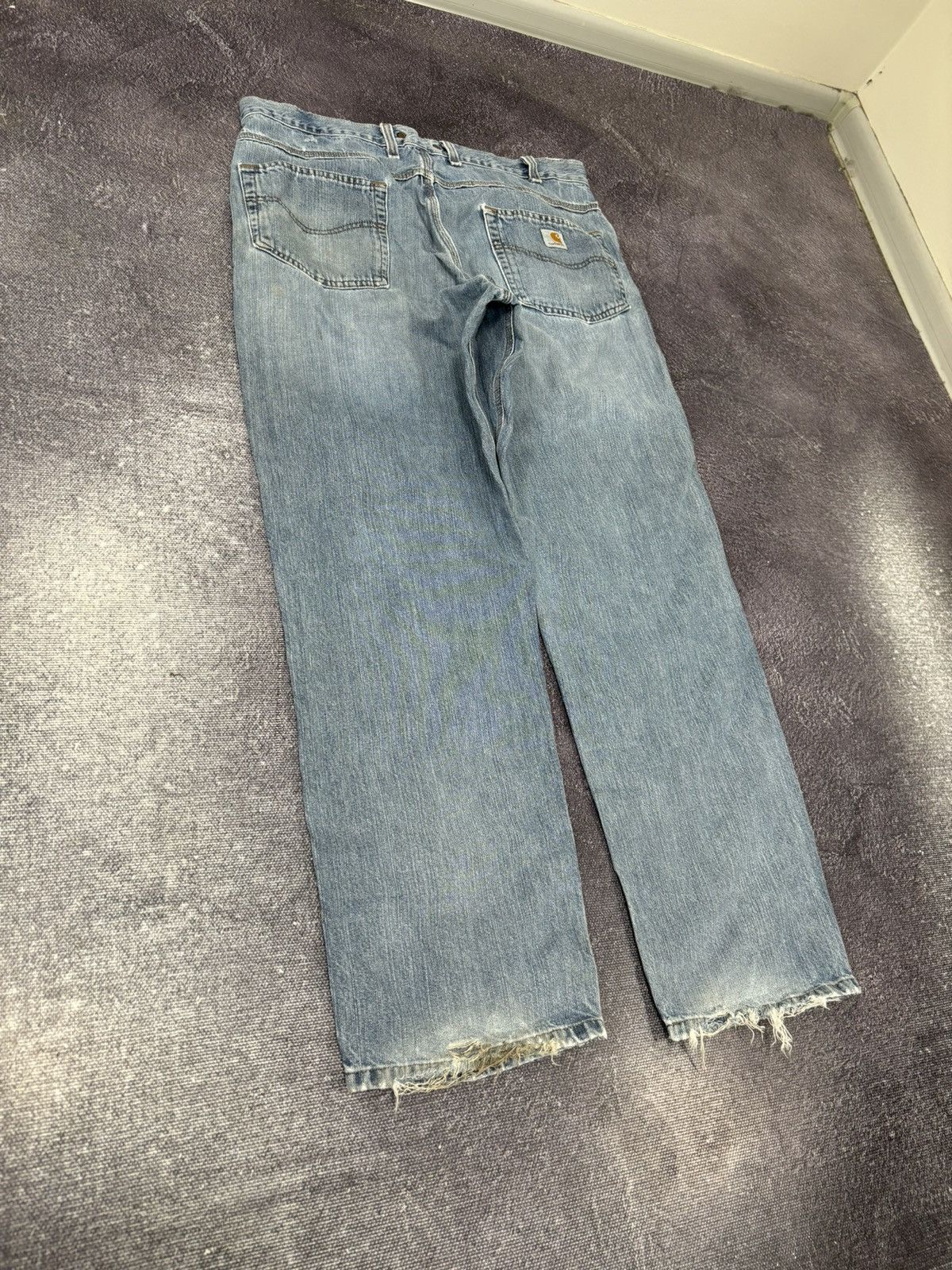 Carhartt Vintage Carhartt Washed Light Blue USA Hype Baggy Jeans Size US 36 / EU 52 - 4 Thumbnail