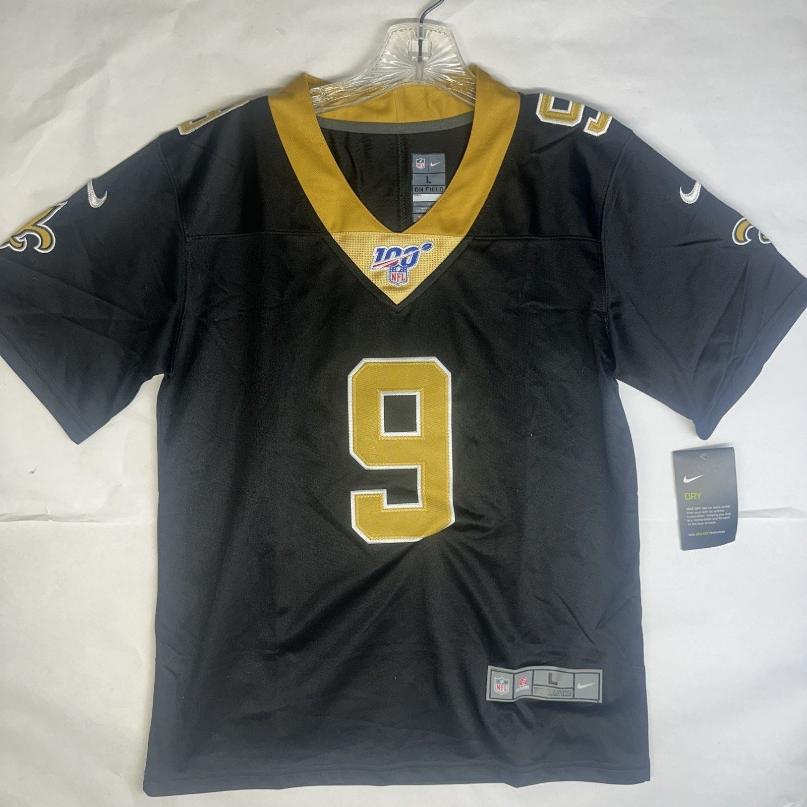 Nike New Orleans Saints Drew Brees Jersey Youth Boys Size L NFL Size US L / EU 52-54 / 3 - 1 Thumbnail