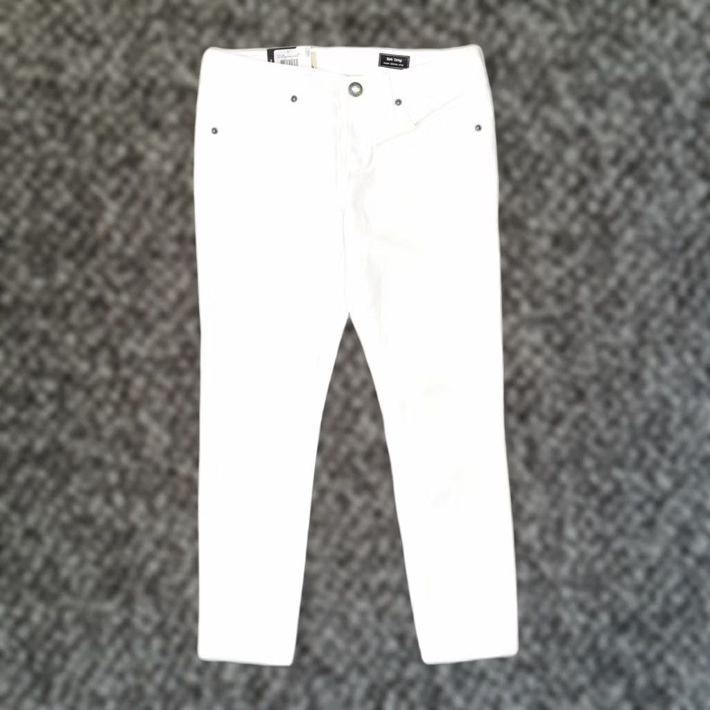 Volcom VOLCOM Womens Super Skinny Cropped Jeans White Cotton W26 L25 Size 26" / US 2 / IT 38 - 1 Thumbnail