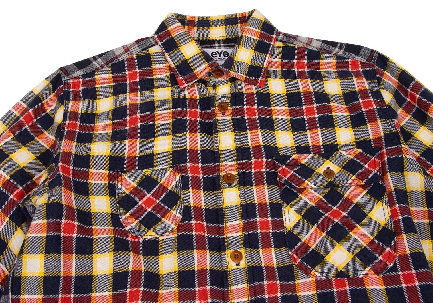 Junya Watanabe Checkered Flannel Shirt in Yellow and Red, Size XS Size US XS / EU 42 / 0 - 2 Thumbnail