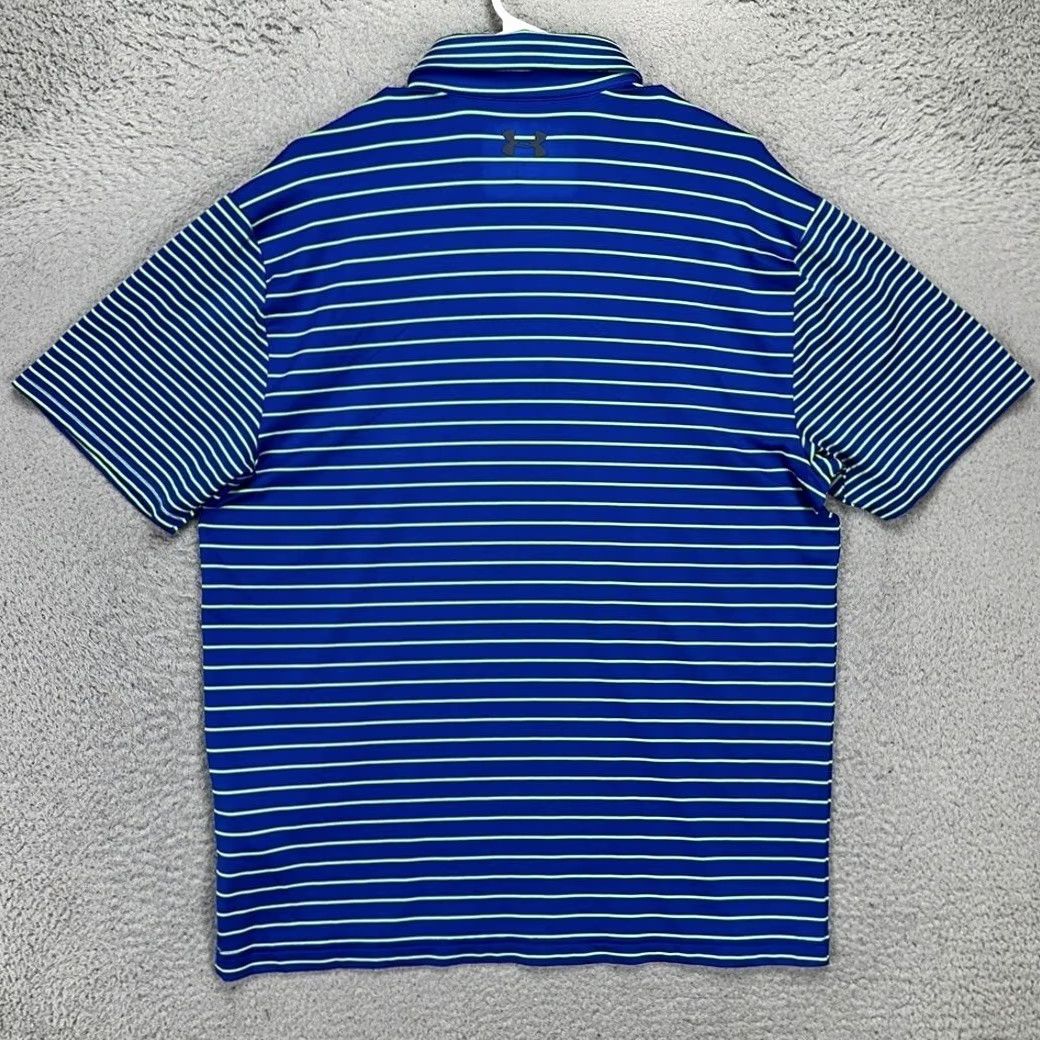 Under Armour Under Armour The Play Off Polo Shirt Mens Large Blue Green Pinstripe Rugby NEW Polo Shirt Mens Large Blue Green Pinstripe Rugby NEW Size US L / EU 52-54 / 3 - 3 Thumbnail