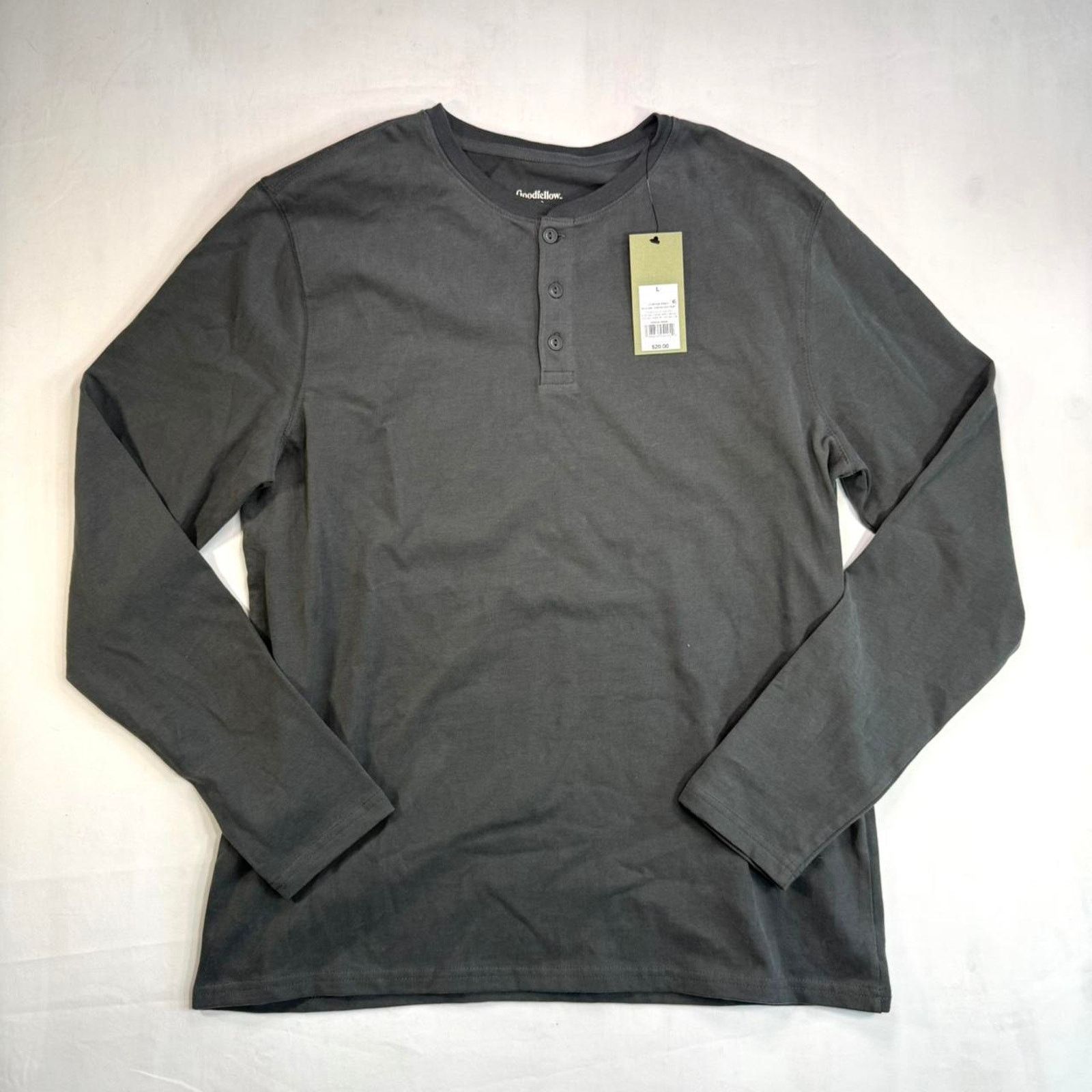 & Other Stories NWT Target Grey Goodfellow & Co. long sleeve Henley button Size US L / EU 52-54 / 3 - 1 Thumbnail
