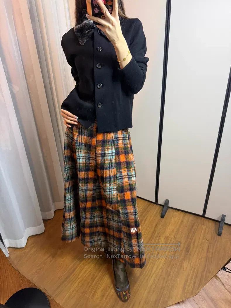 Comme des Garcons Comme Des Garcons size M Checked Skirt Size 22" - 7 Thumbnail