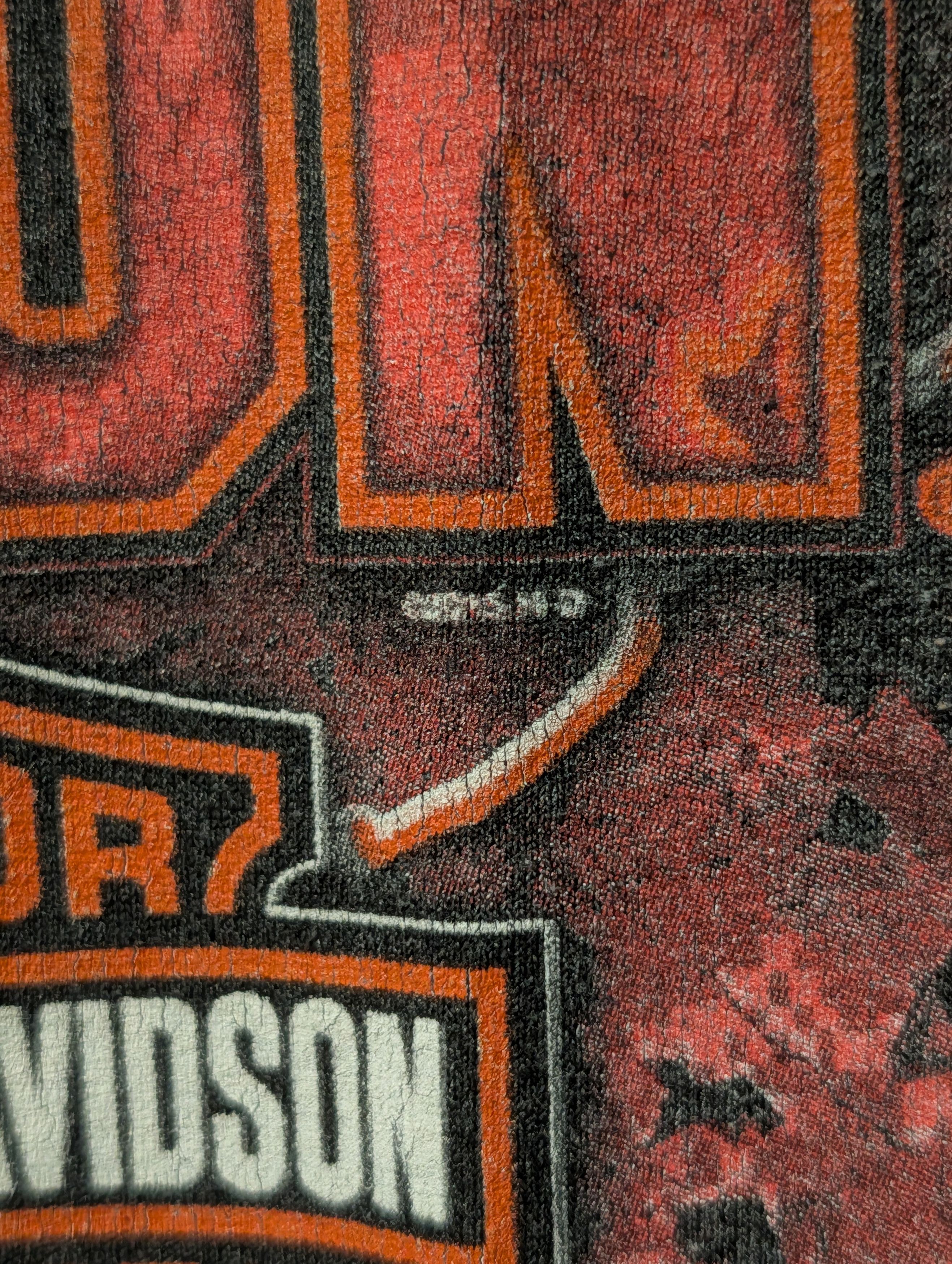 Harley Davidson Vintage 2015 Harley Davidson Flag El Paso Texas T-Shirt Size US XL / EU 56 / 4 - 3 Thumbnail