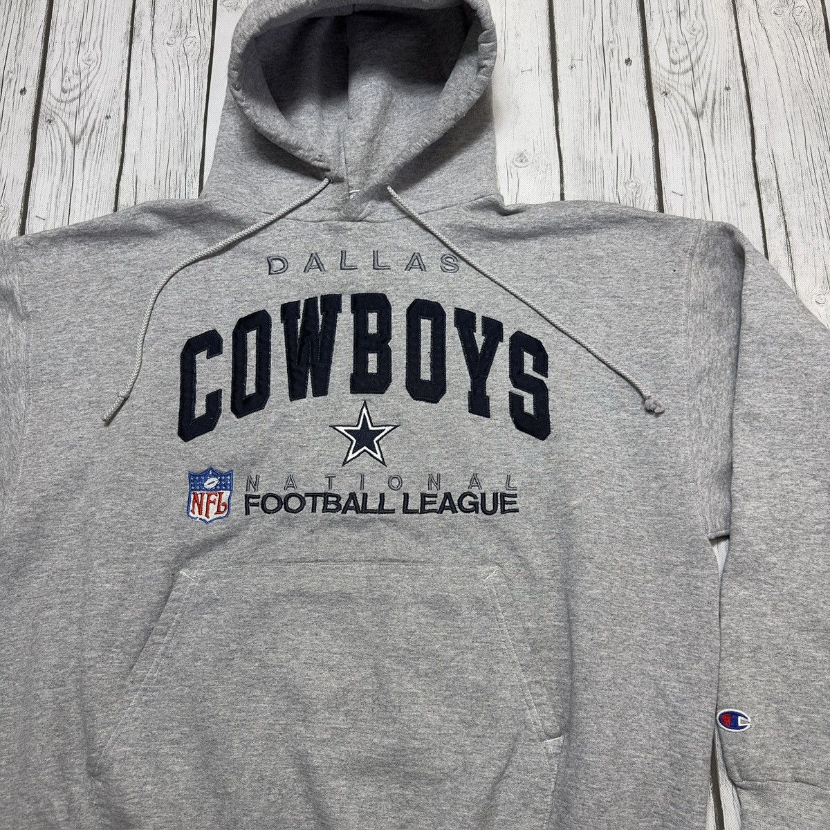 Champion × NFL × Vintage Vintage Dallas Cowboys hoodie Size US XL / EU 56 / 4 - 3 Thumbnail
