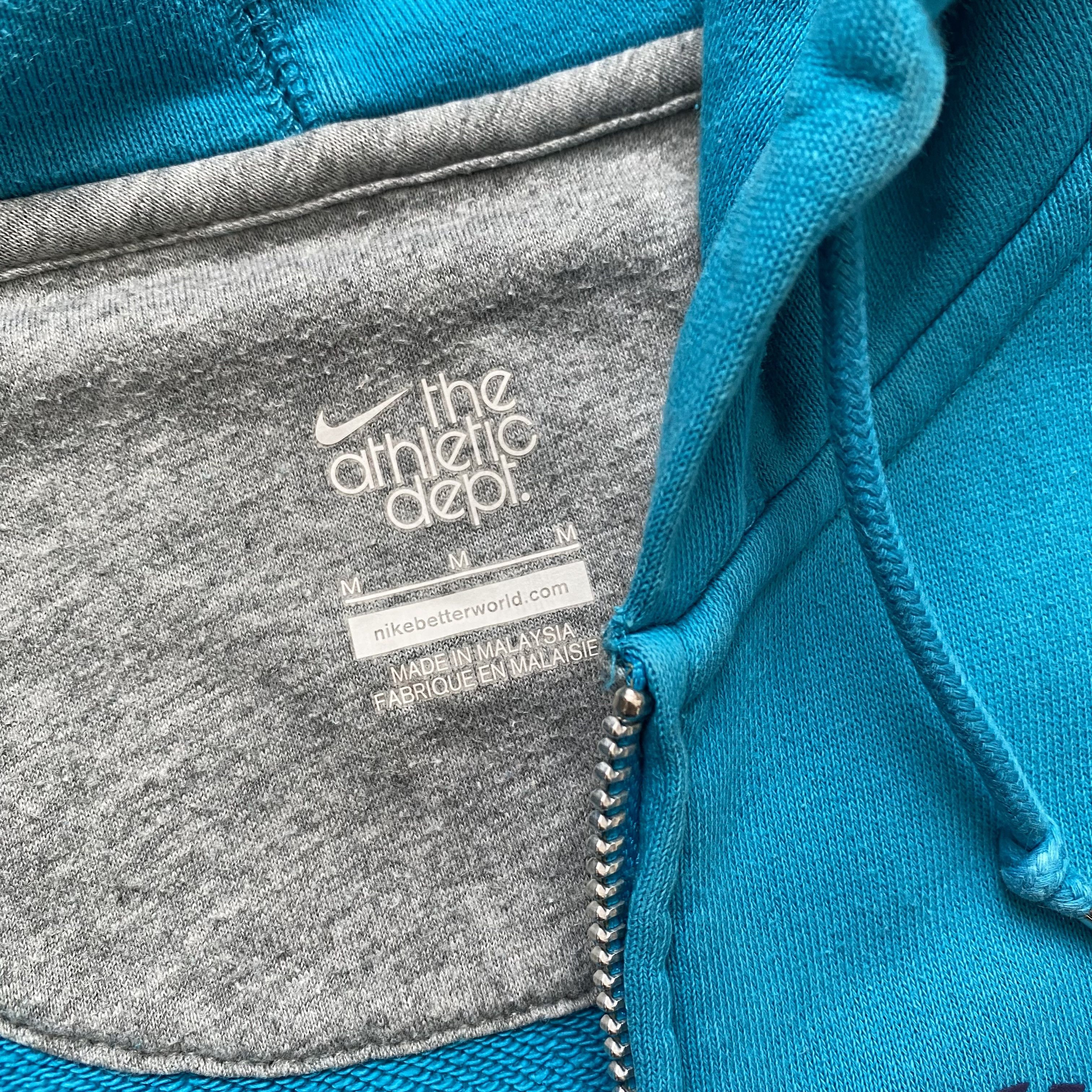 Nike Vintage 00s Y2K Nike Zip Up Hoodie Silver tags swoosh Size US M / EU 48-50 / 2 - 7 Thumbnail