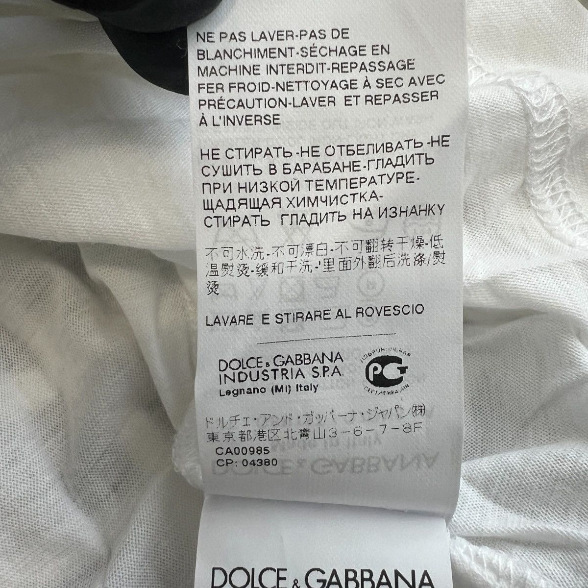 Dolce & Gabbana DOLCE&GABBANA 2012SS Serafino Crochet-Mesh Henley T-Shirt Size US L / EU 52-54 / 3 - 7 Thumbnail