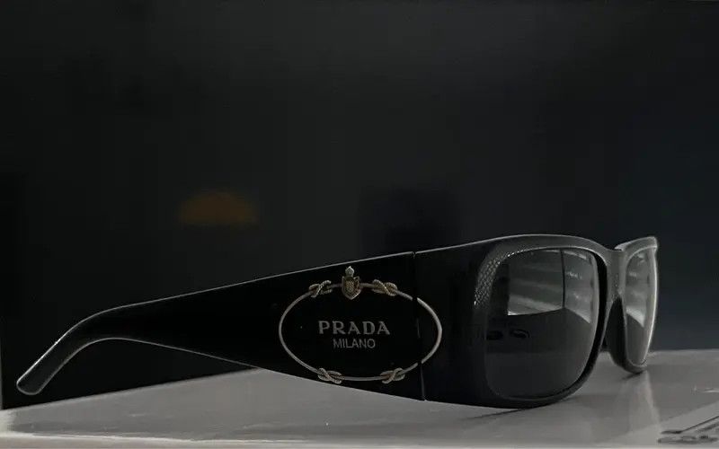 Prada PRADA Sunglasses Wrap Shield Mask Sport Red Tab Size ONE SIZE - 1 Thumbnail