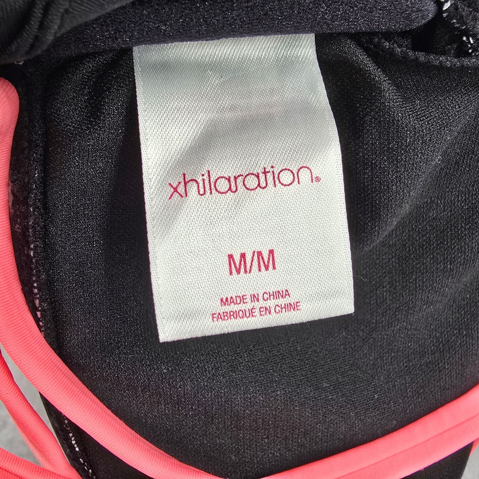 Other Xhilaration Black Pink String Bikini Top Swimwear Medium Size ONE SIZE - 7 Thumbnail