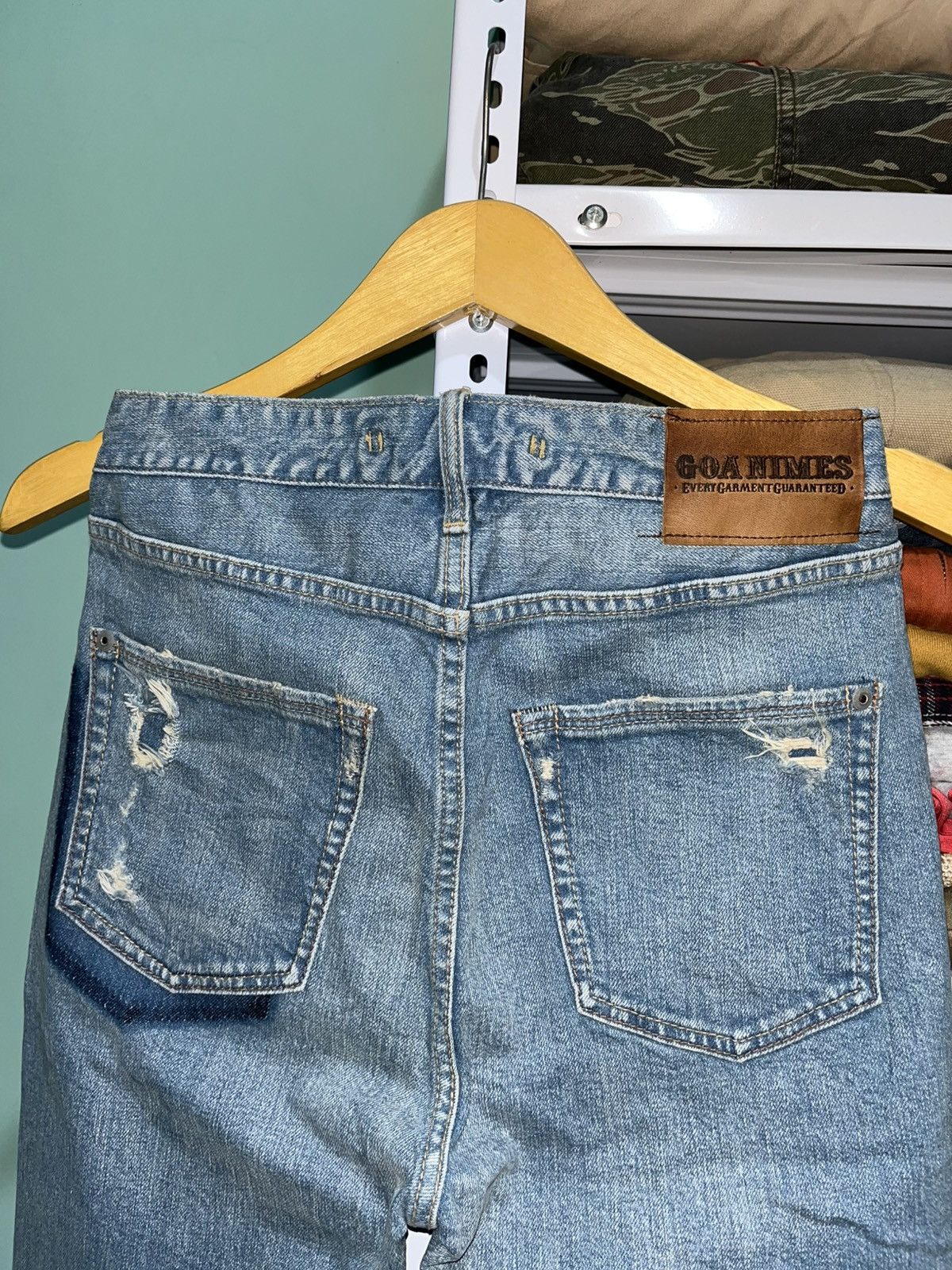 GOA GOA Nimes Distreseed Denim Selvedge Japanese Brand Size 27" / US 4 / IT 40 - 10 Thumbnail