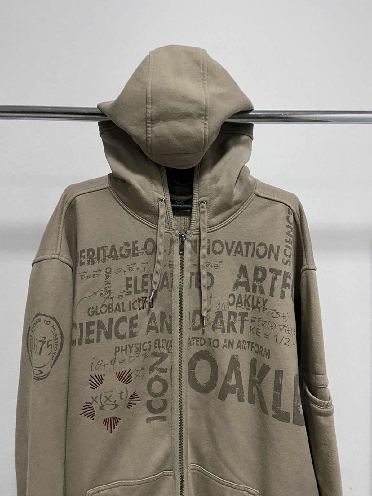 Oakley × Vintage Oakley Vintage zip Hoodie big Logo skate Size US XL / EU 56 / 4 - 2 Thumbnail
