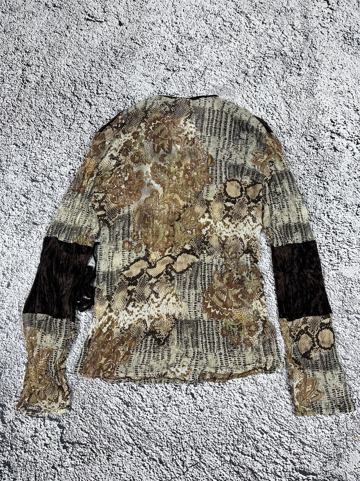 Vintage Vintage Retro Blouse Floral Cavalli Style luxury Size M / US 6-8 / IT 42-44 - 6 Thumbnail