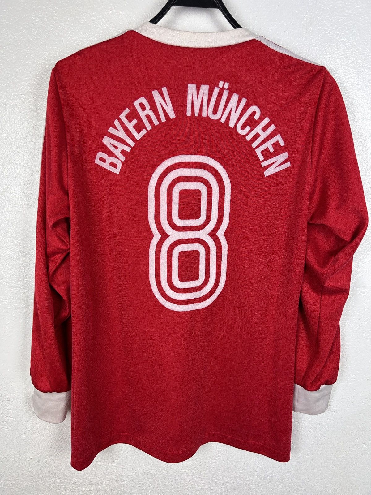 Adidas 80s Adidas Bayern Munchen 1983/84 Home Kit #8 Issue Jersey Size US M / EU 48-50 / 2 - 1 Thumbnail