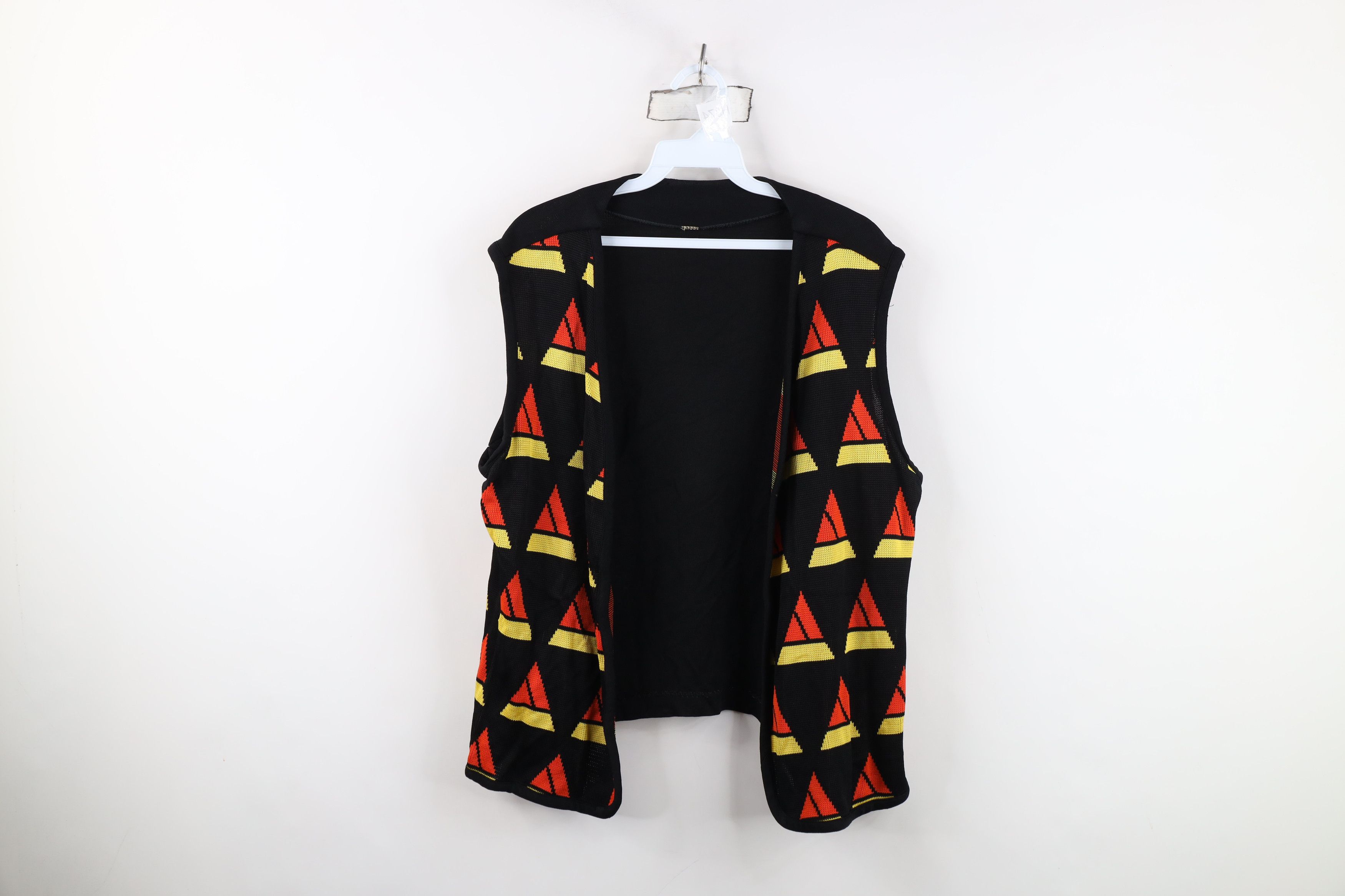 Vintage Vintage 60s 70s Streetwear Knit Open Front Sweater Vest Size L / US 10 / IT 46 - 1 Thumbnail
