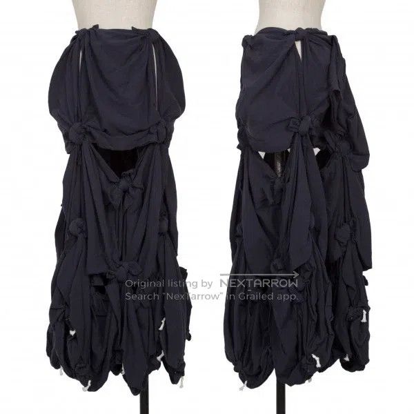 Comme des Garcons Comme Des Garcons size S Navy Blue Vintage Knot Design Hal Size 22" - 2 Thumbnail