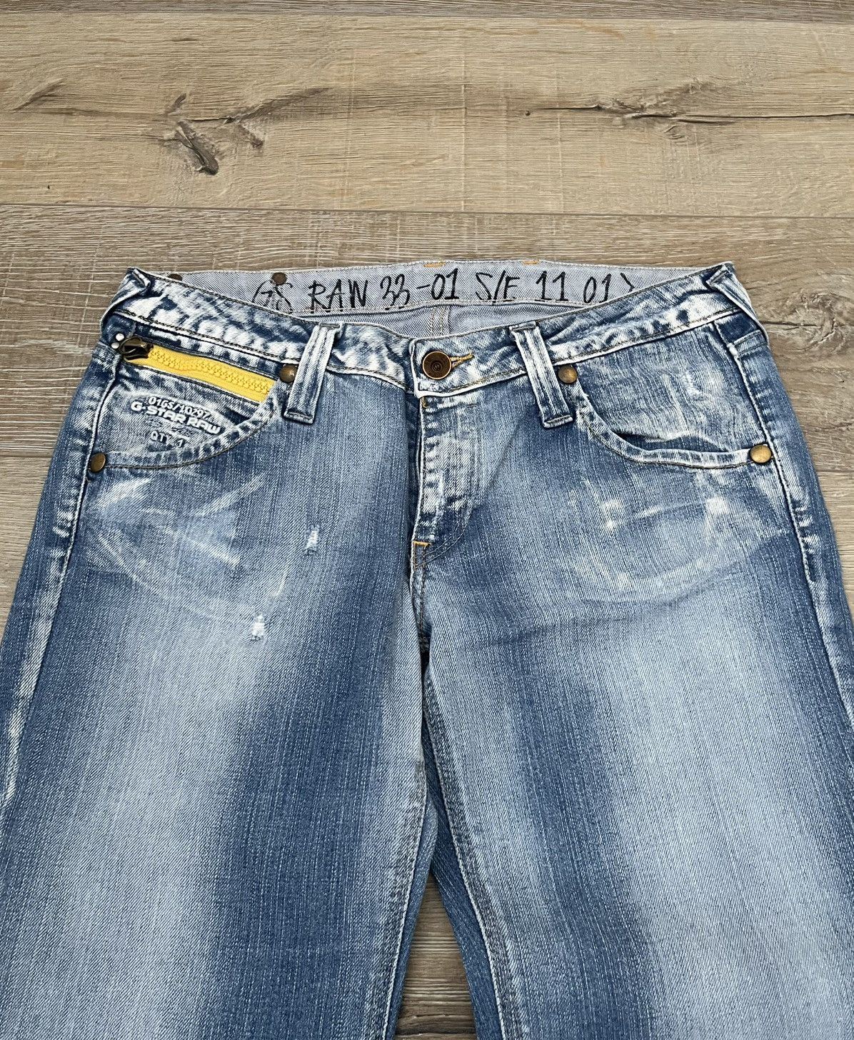 If Six Was Nine CRAZY G-STAR RAW IF SIX WAS NINE VINTAGE FLARED JEANS Size US 31 - 11 Thumbnail