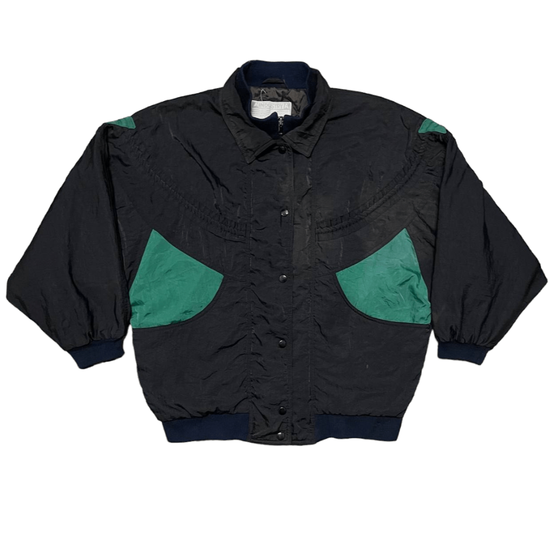 Industrie Vintage Industry Motorcyclist Balloon Sleeve Bomber Jacket Size US L / EU 52-54 / 3 - 1 Thumbnail