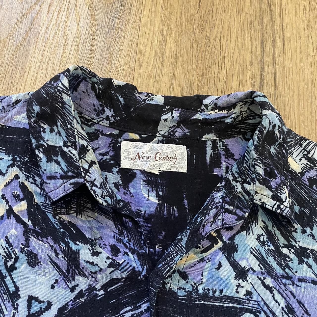 Other Purple and black abstract shirt with a unique Size US L / EU 52-54 / 3 - 4 Thumbnail