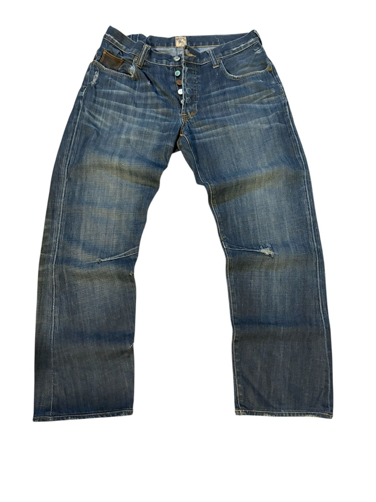 Prps PRPS Denim Jeans - Distressed Blue Masterpiece Size US 34 / EU 50 - 1 Thumbnail