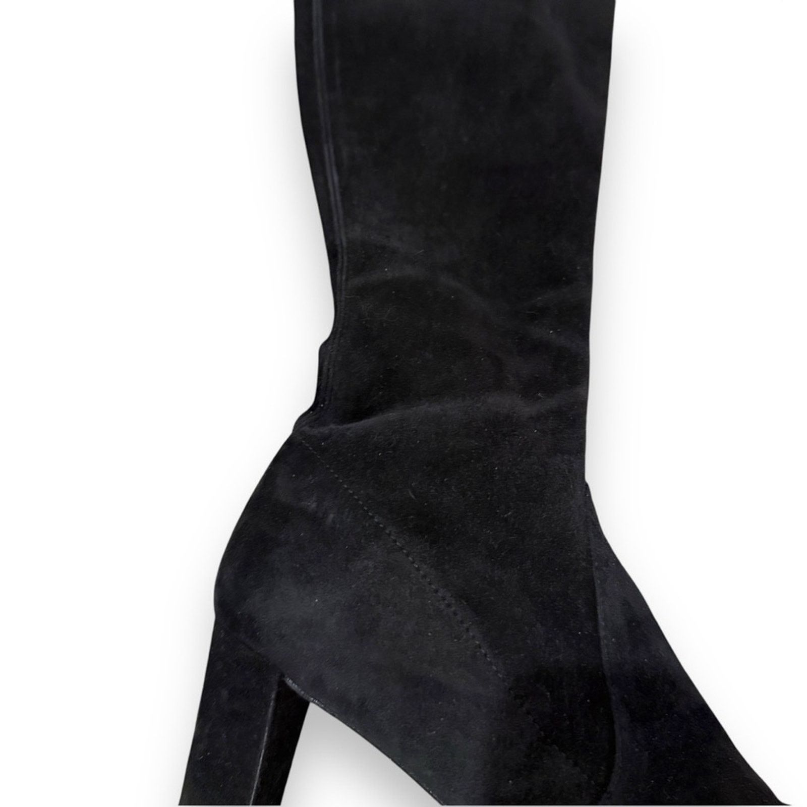 Stuart Weitzman Stuart Weitzman Chicboot Black Suede Knee High Boots Sz 8W Size US 8 / IT 38 - 10 Thumbnail