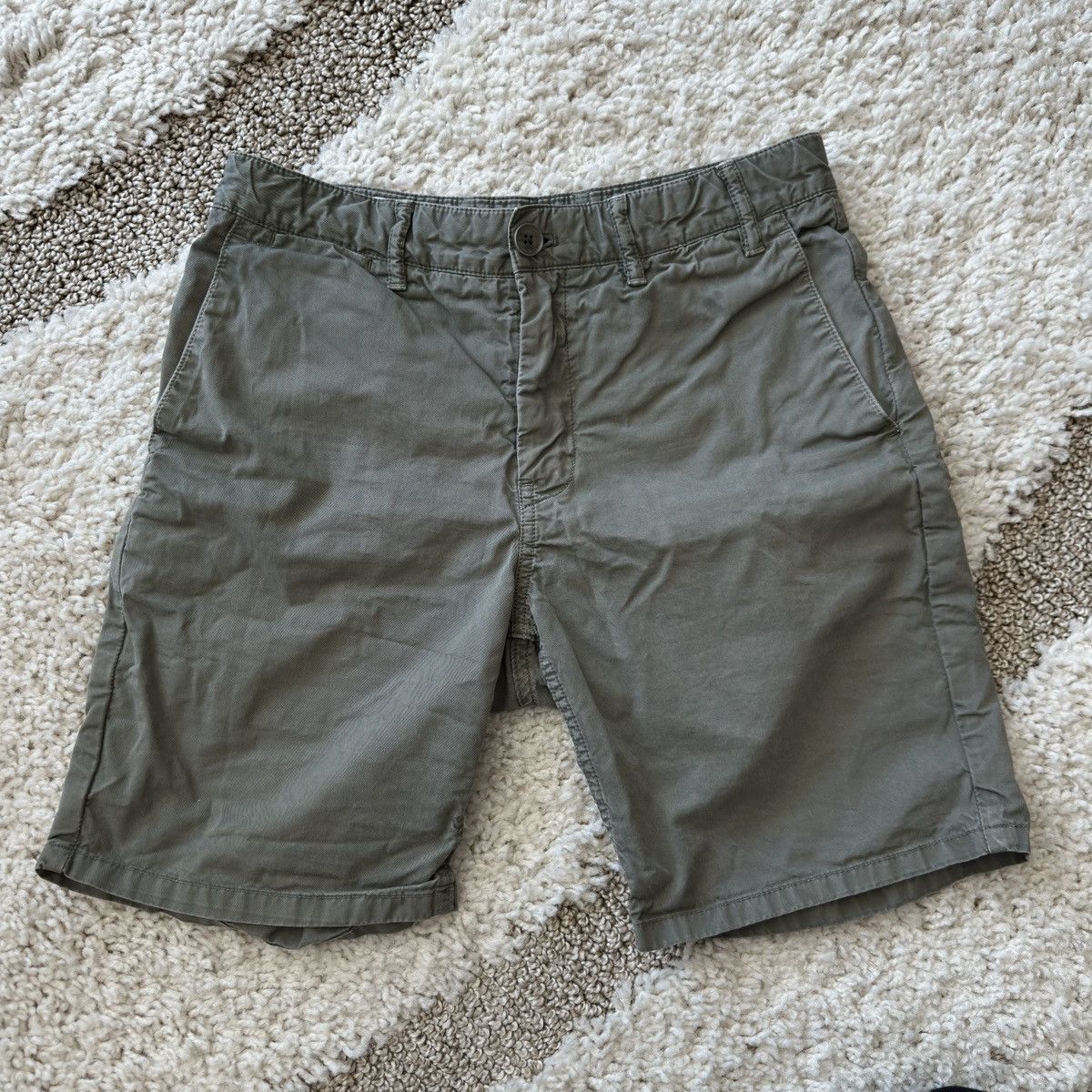 Norse Projects Aros Light Twill Shorts Olive Size US 28 / EU 44 - 2 Thumbnail