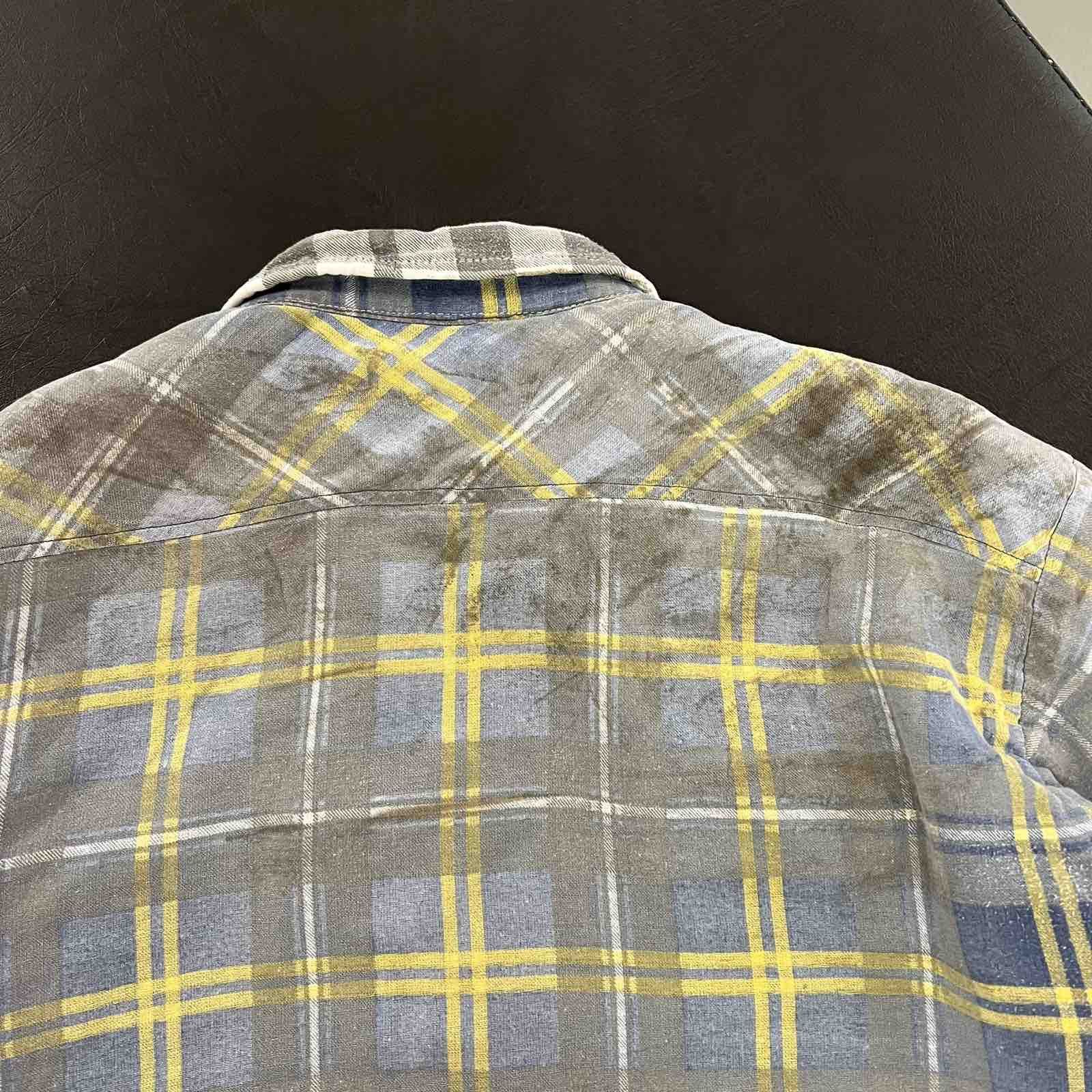 Dickies Vintage Dickies Flannel Shirt Workwear Button Up Sz L Size US L / EU 52-54 / 3 - 3 Thumbnail