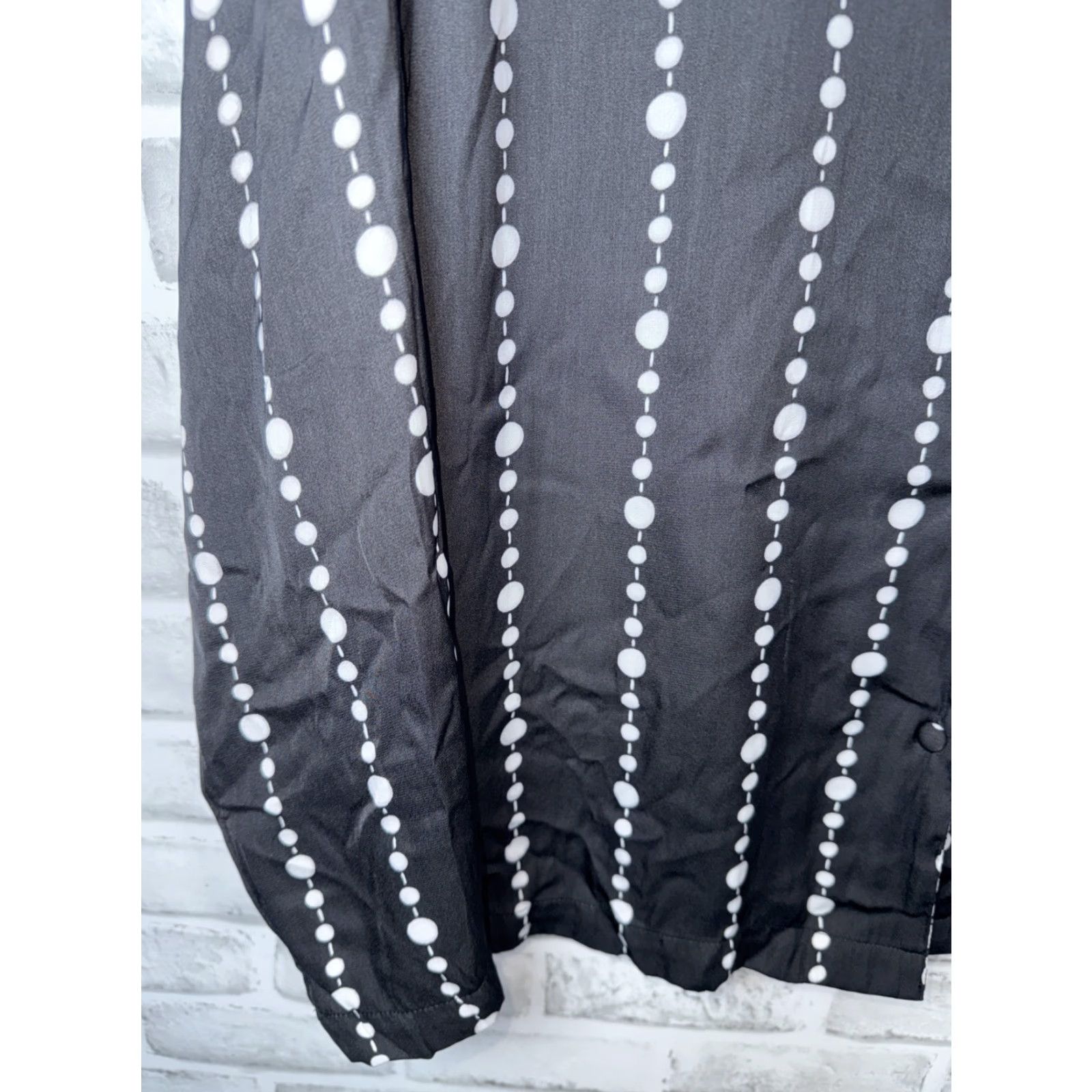 Vintage VINTAGE Kate Spade NEW YORK Black White Poka Dots Blouse XL Womens XS? Wait. Size XL / US 12-14 / IT 48-50 - 5 Thumbnail