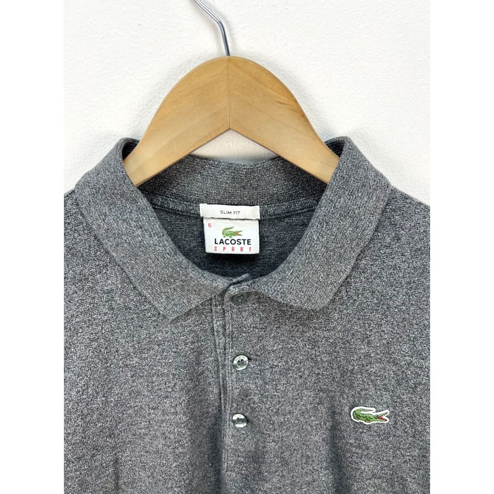Lacoste Lacoste Polo Shirt Gray Size 6 Mens Long Sleeve Vintage Shirt Polo Shirt Gray Mens Size 6 Lacoste 90s Size US S / EU 44-46 / 1 - 2 Thumbnail